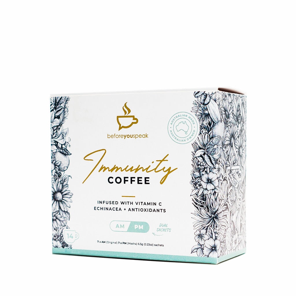 Before You Speak Immunity Coffee - Organic Immune Boosting Coffee with Antioxidants for Wellness & Energy | Perfect for Mornings, Workouts & Daily Health Support