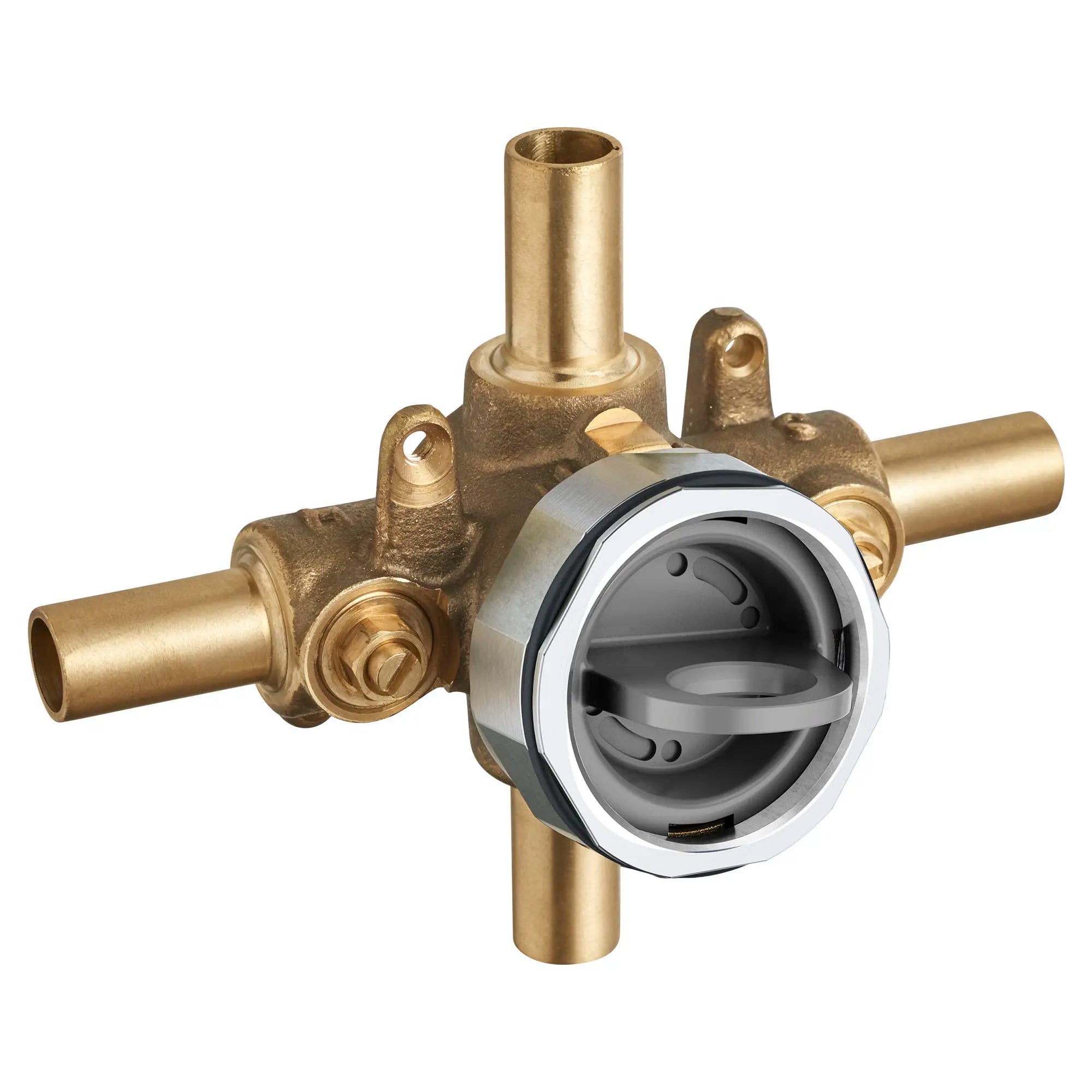 Flash® Shower Rough-In Valve with Stub Outs & Screwdriver Stops - Perfect for Bathroom Remodeling and DIY Plumbing Installations
