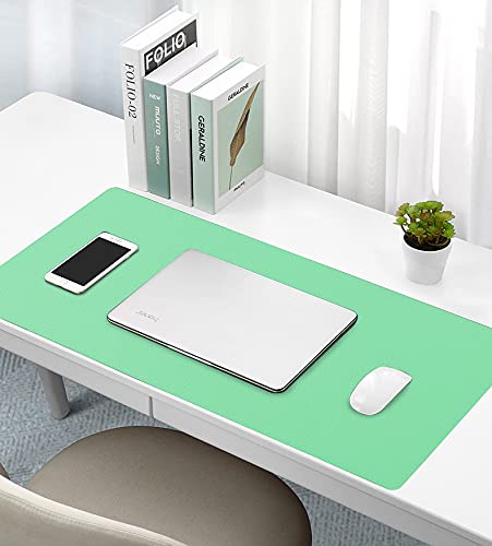 KINGFOM PU Leather Desk Pad Protector - 35.4
