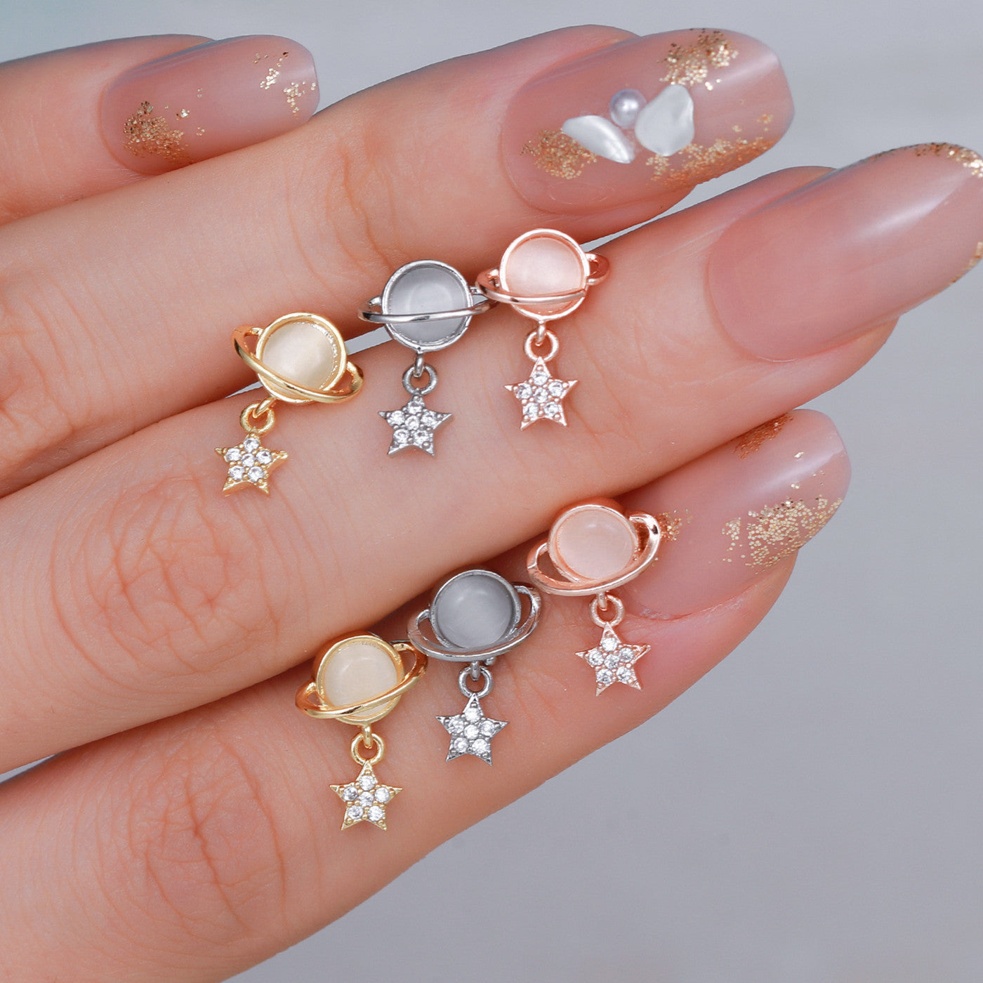 20G Star Emoji Conch Double Piercing Earrings - Trendy Cartilage Ear Jewelry for Women | EGD0382 | Perfect for Parties, Festivals and Everyday Fashion Accessories