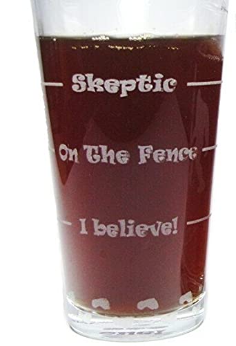Bigfoot Sasquatch Drink 'Till You Believe Set of 2 - 16oz Pint Glasses for Beer, Cocktails & Home Bar - Perfect for Camping, Parties & Gift Giving