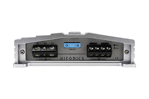 Hifonics ZG-1200.1D 1200W Zeus Gamma Mono Car Subwoofer Amplifier with Phone Holder - High Power Bass Boost for Car Audio System | Perfect for Road Trips & Music Lovers
