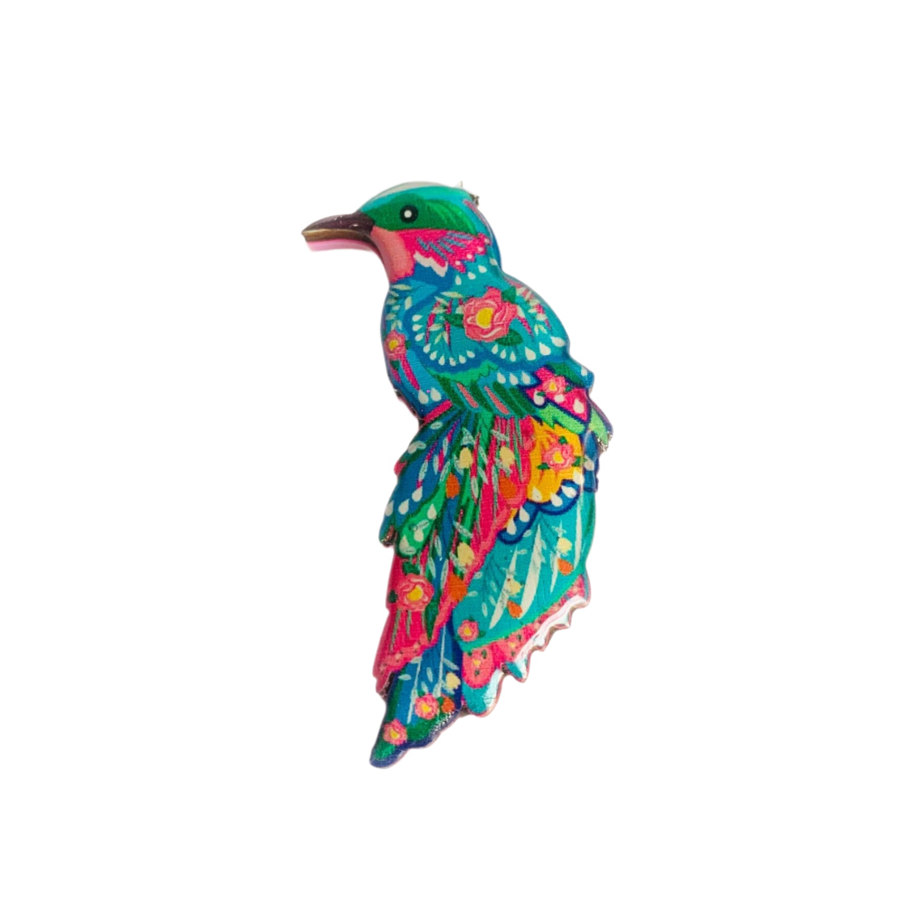 Exquisite Handmade Bird Brooch - Vintage Floral Bird Pin for Women - Elegant Lapel Accessory for Weddings, Parties & Special Occasions