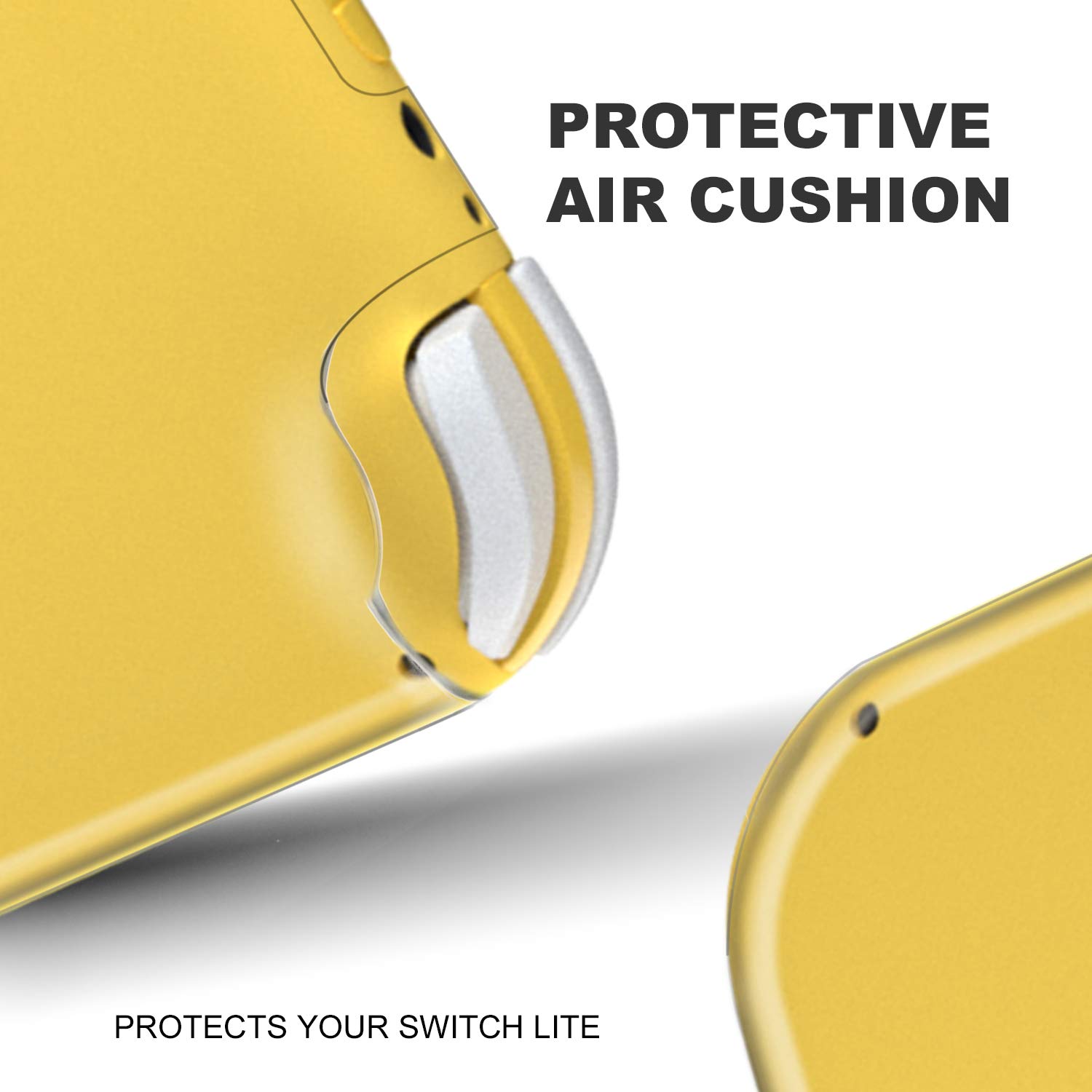 Durable TPU Protective Case for Nintendo Switch Lite with Tempered Glass Screen Protector - Clear Transparent Cover for Gaming, Travel & Everyday Use
