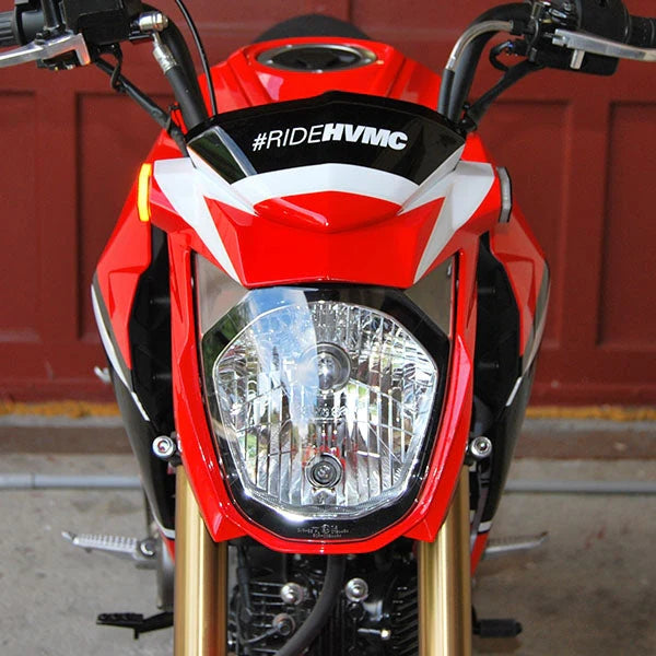 Kawasaki Z125 Front Turn Signals LED Lights - Compatible with 2016 to Present Models - Perfect for Motorcycle Safety and Customization Upgrades