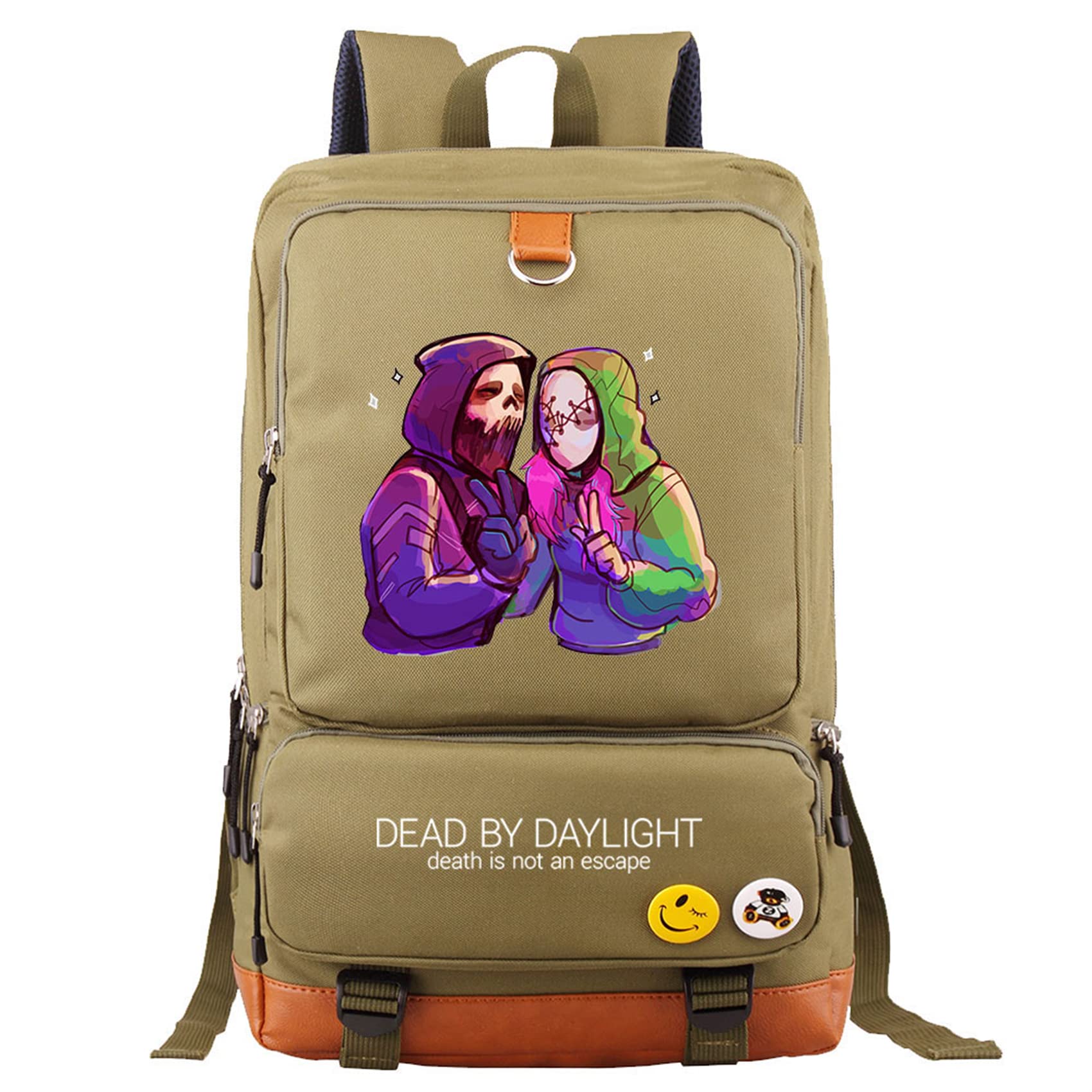 CoCeng Unisex Teen Dead by Daylight Themed Waterproof Laptop Backpack - Lightweight School Bag for College, Gaming Conventions & Everyday Use