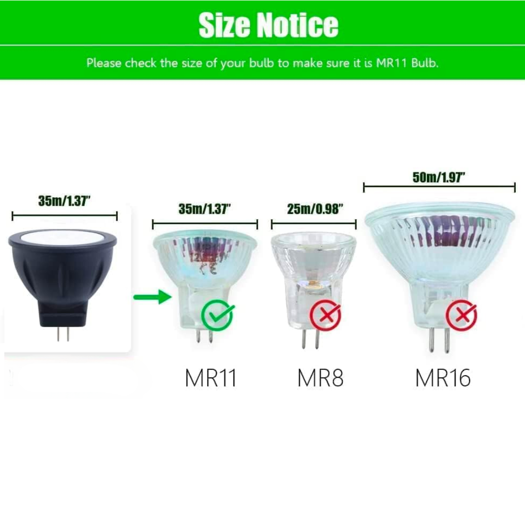 MR11 RGB LED Bulb - 15 Colors + Warm White, 4 Brightness Levels, 3W Energy Saving, 12V Outdoor Light with Remote Control - Perfect for Garden, Patio, and Landscape Lighting