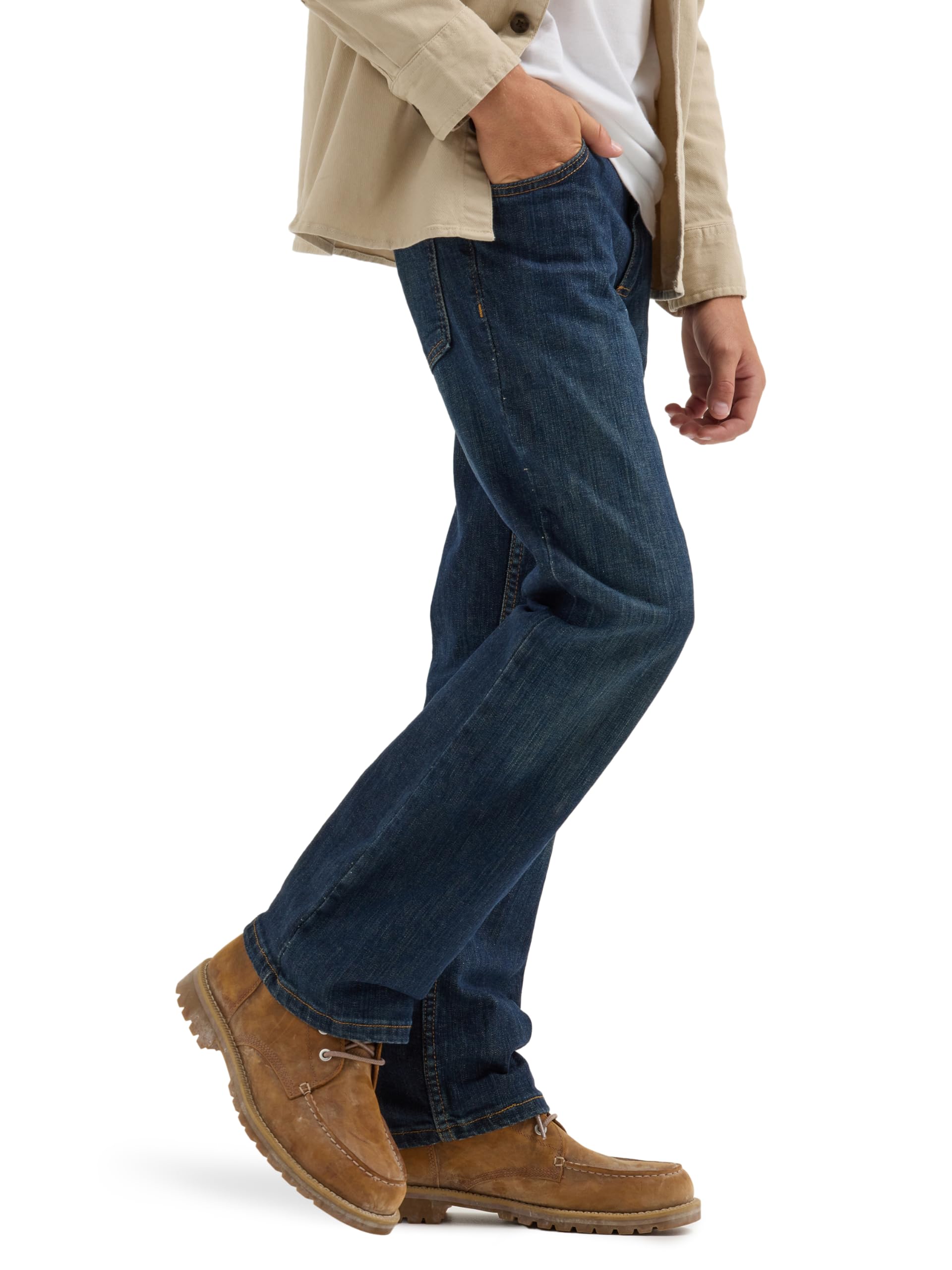 Wrangler Boys' Boot Cut Jeans for Kids - Classic Waldon Fit in Fresh Indigo Wash | Durable Denim Pants for School, Play & Everyday Wear