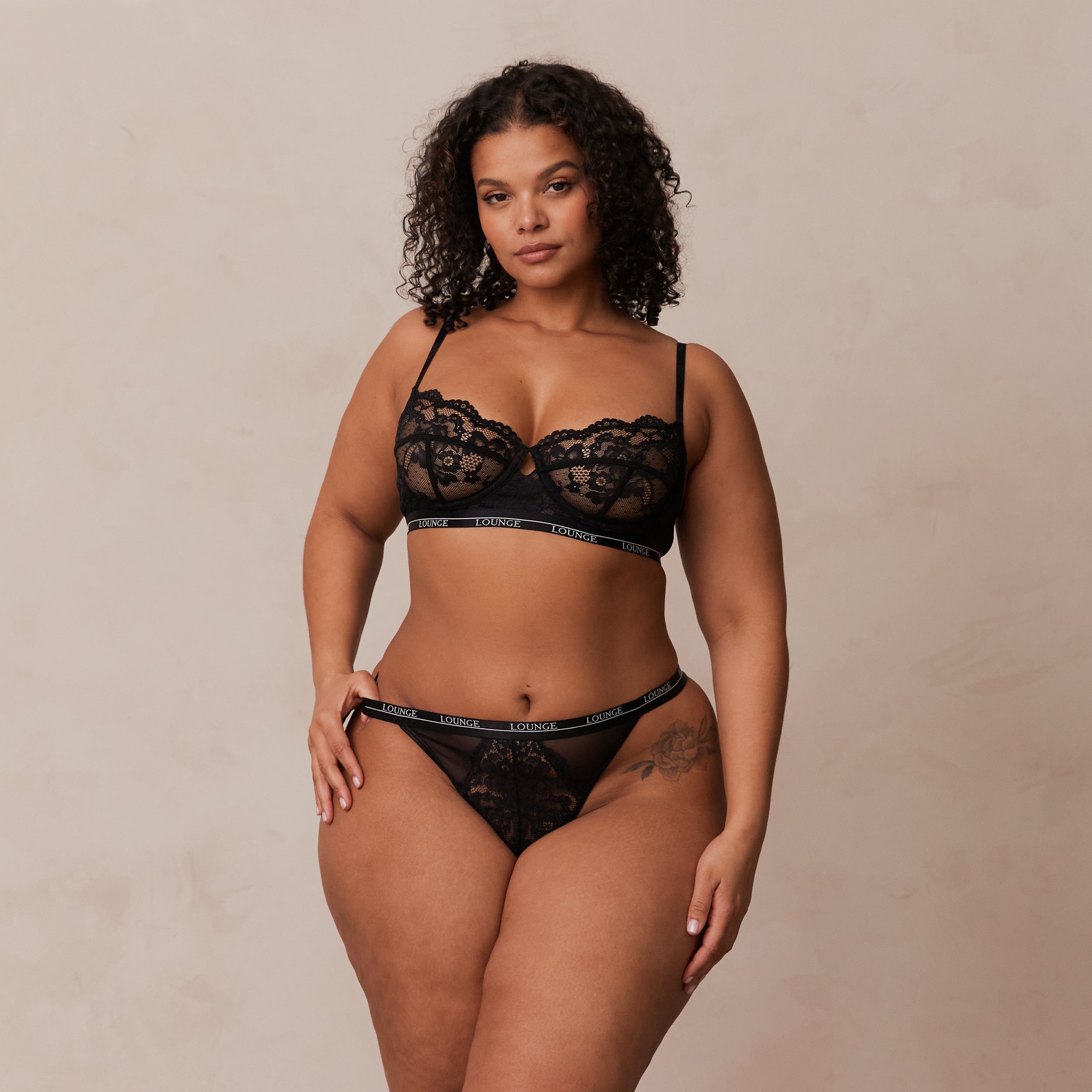 Blossom Balcony Bra - Comfortable Lace Underwire Push Up Bra for Women, Black | Perfect for Everyday Wear, Date Nights & Special Occasions