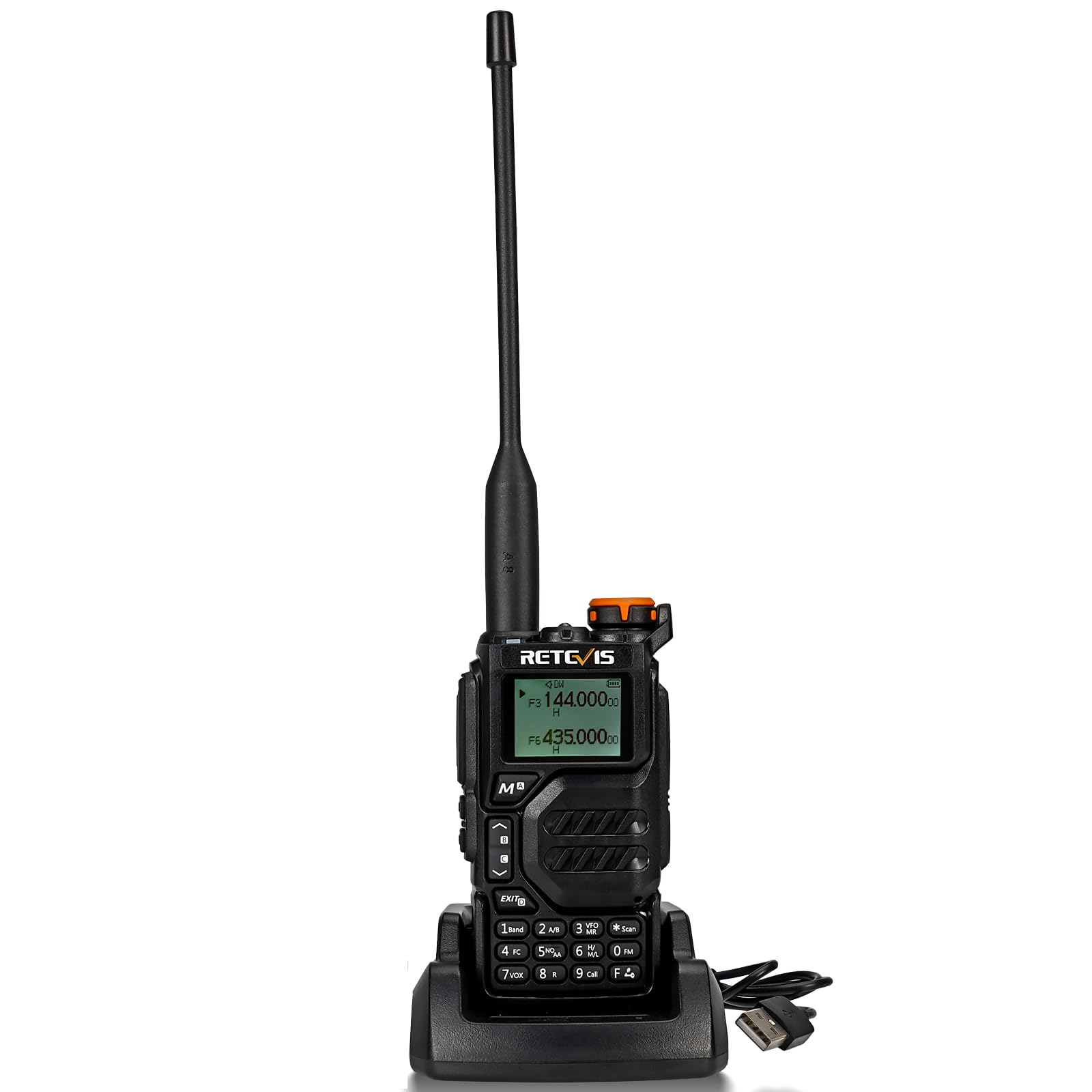 Retevis RA79 Dual Band Two Way Radio (Upgrade for UV 5R 3rd) - Portable Handheld Ham Radio with Chirp Support, AM/FM, USB-C Rechargeable Walkie Talkies - Perfect for Outdoor Adventures, Emergency Communication & Group Events