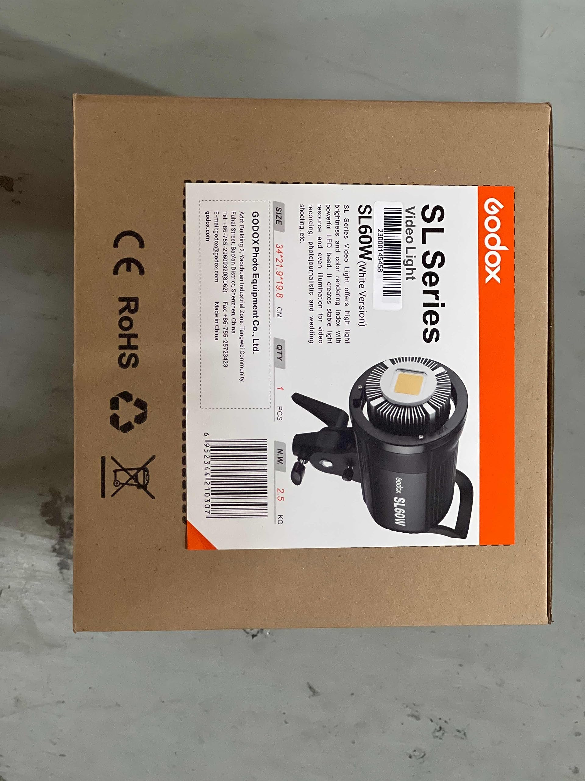 GODOX SL-60W 2x 60W LED Video Light Kit with Ambitful 60x90cm Softbox, Light Stand & Honeycomb Grid - Remote Control Included - Perfect for Film Studios, Photography, YouTube Videos & Live Streaming