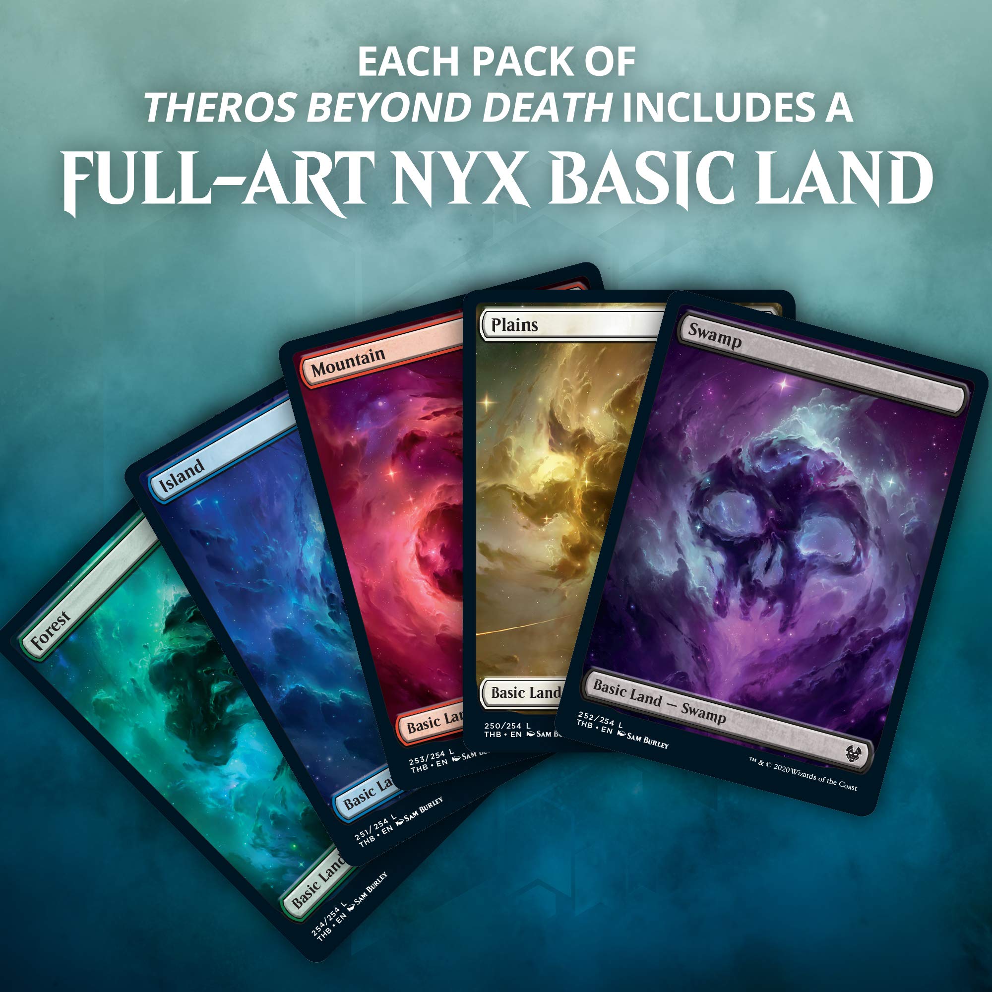 Magic The Gathering Theros Beyond Death Bundle - 10 Booster Packs (150 Cards) with Foil Lands & Accessories | MTG Card Game Expansion for Collectors & Players | Perfect for Deck Building, Tournaments & Casual Gaming