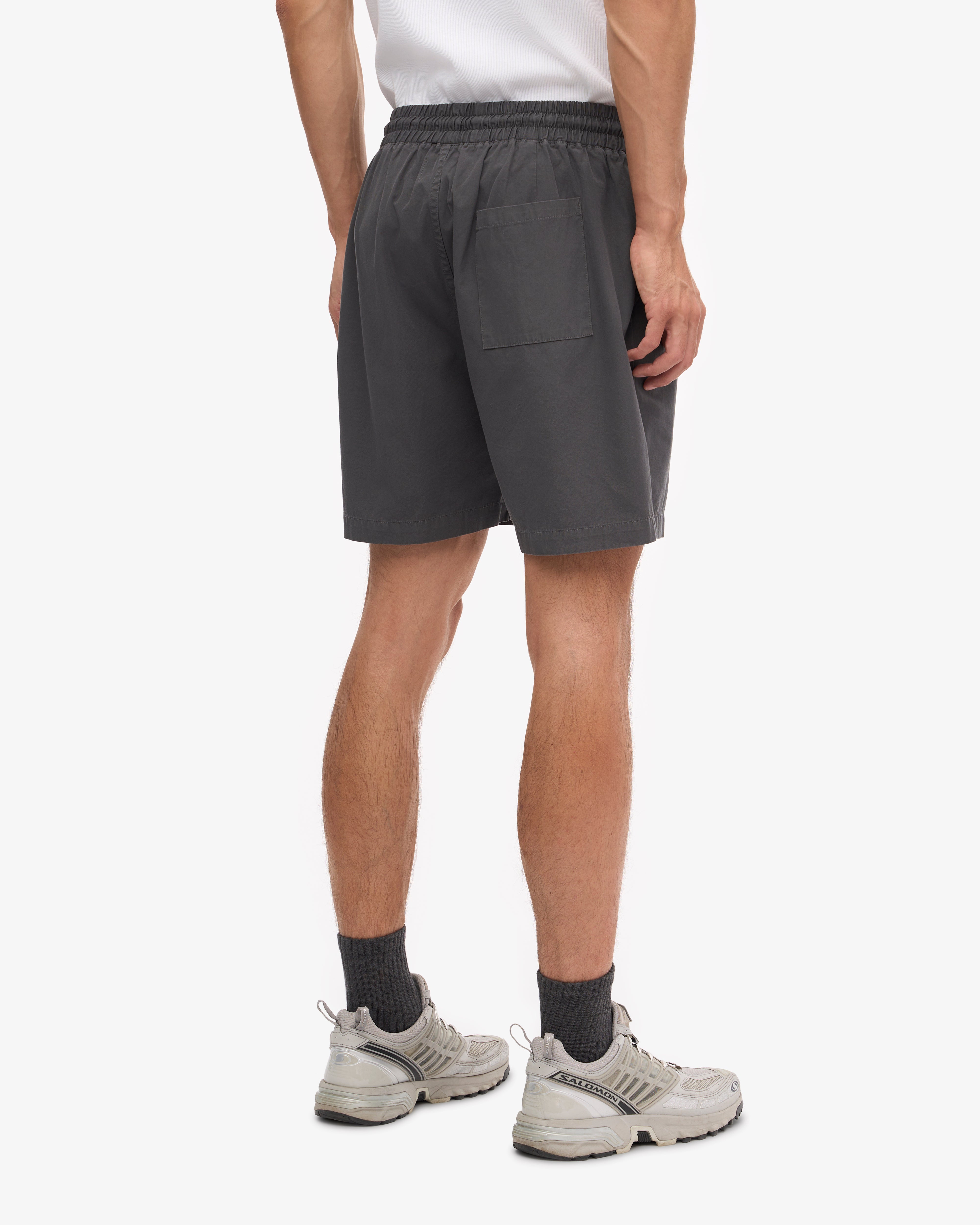 Organic Cotton Twill Shorts for Men & Women - Comfortable Lava Grey Casual Shorts | Perfect for Summer, Travel & Outdoor Activities