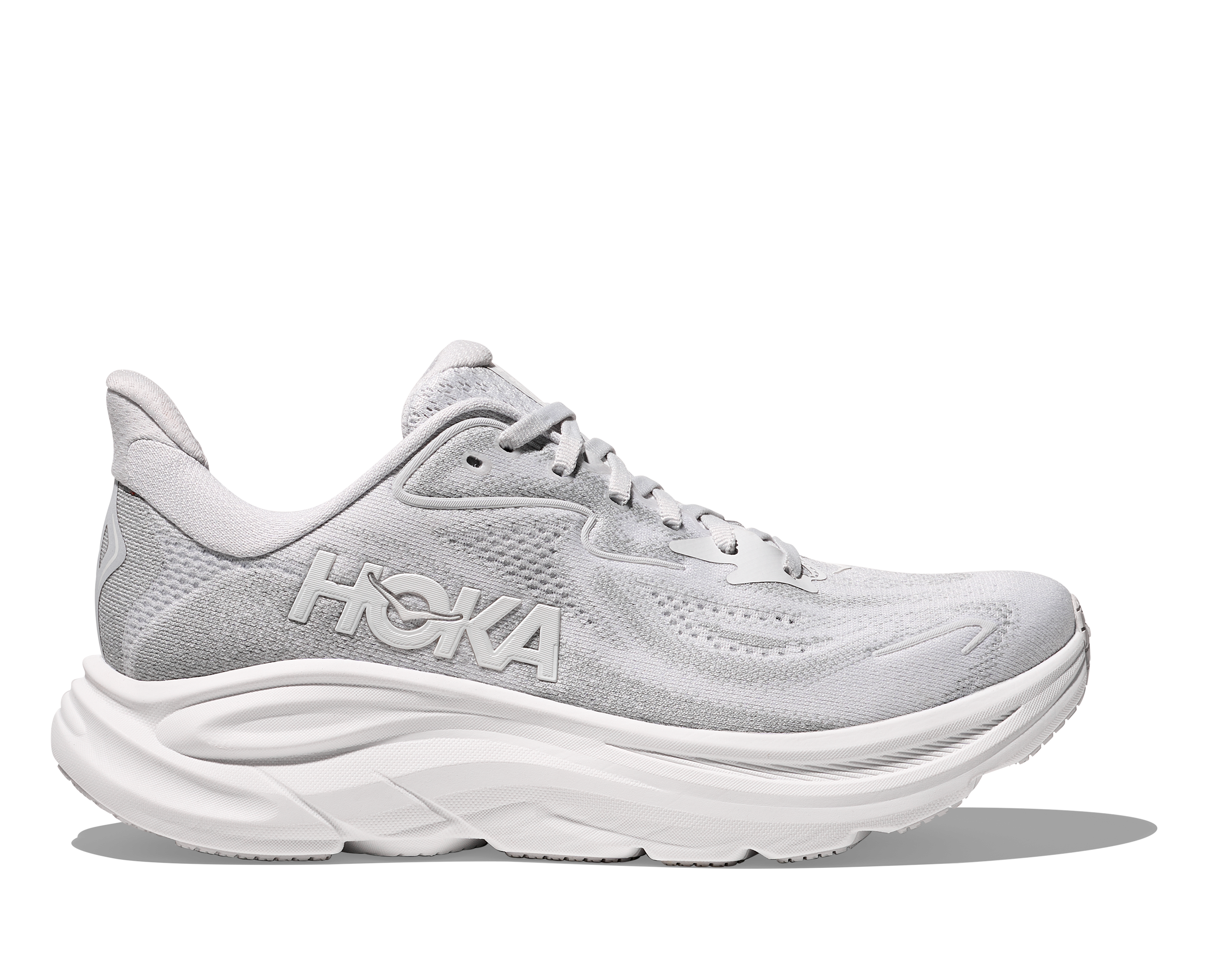 HOKA Women's Clifton 10 Running Shoes - Lightweight & Cushioned for Road Running, Walking & Gym Workouts (Cosmic Grey/Stardust) - Perfect for Marathon Training, Daily Jogging & Fitness Enthusiasts