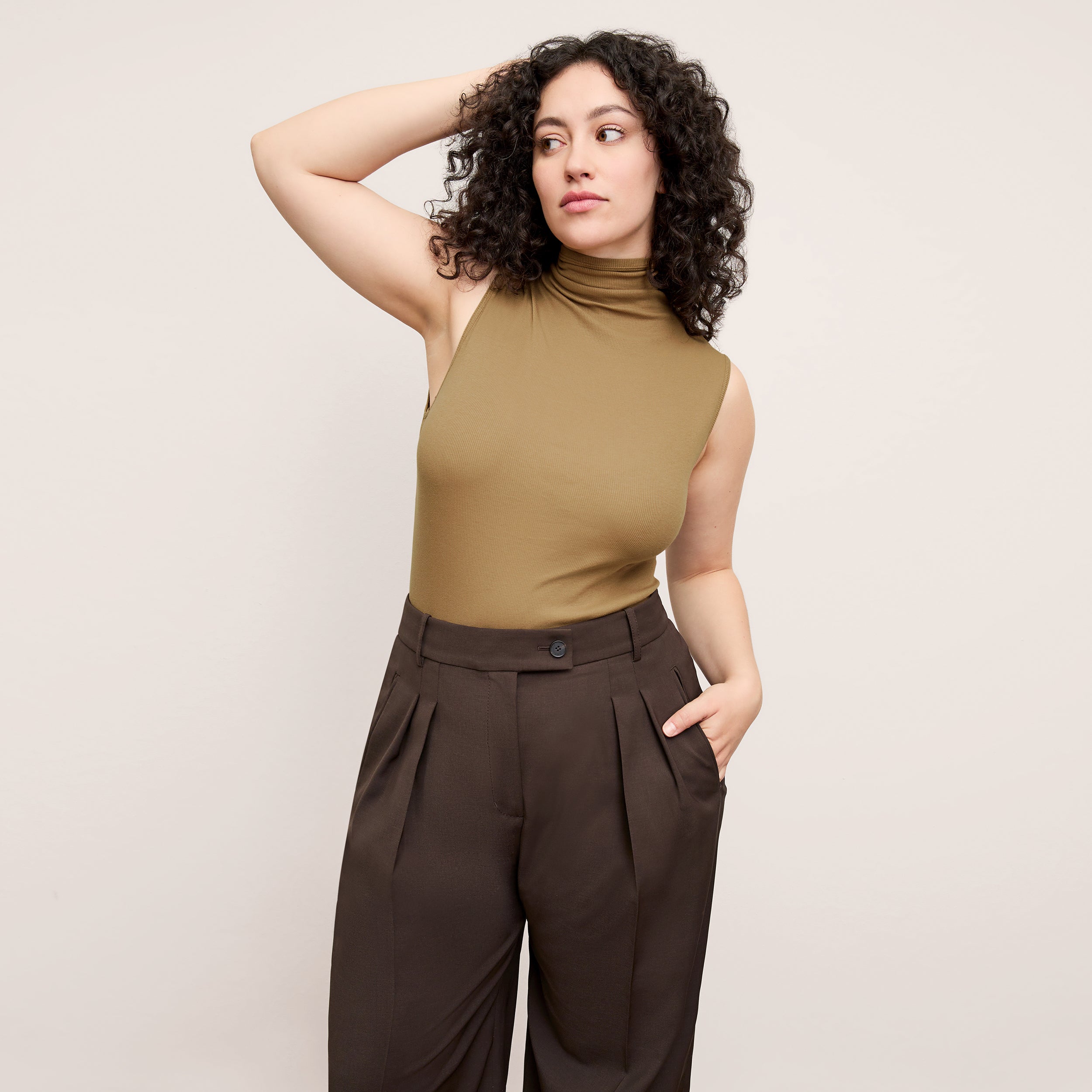 Bia Pleated Women's Trousers - Breathable Air Twill Fabric for Office & Business Casual Wear | Perfect for Work, Travel & Formal Occasions