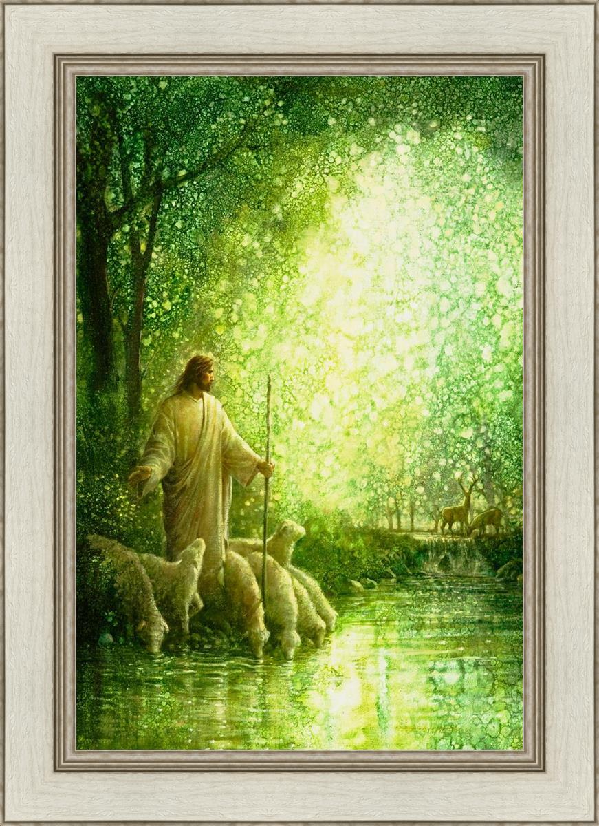 Feed My Sheep By Yongsung Kim - Inspirational Christian Wall Art for Home & Church Decor - Perfect for Living Room, Bedroom & Office