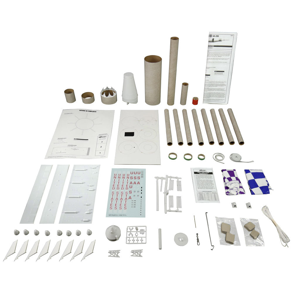 Estes Saturn 1B Rocket Model Kit - 1:100 Scale for Advanced Builders | Master Skill Level | Perfect for STEM Education, Space Enthusiasts & Collectors