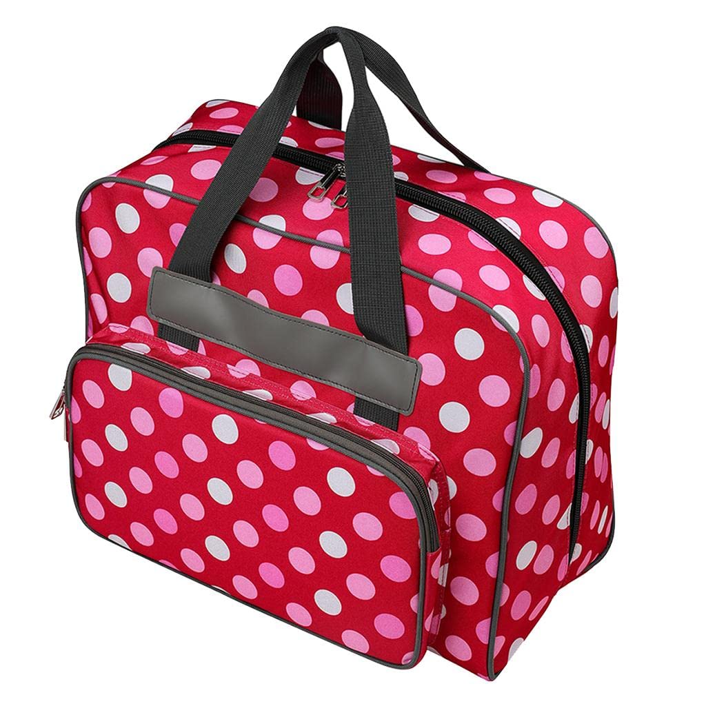 Simhoa Portable Sewing Machine Carrying Case - Padded Foldable Storage Bag for Sewing Machines | Perfect for Travel, Classes & Home Organization
