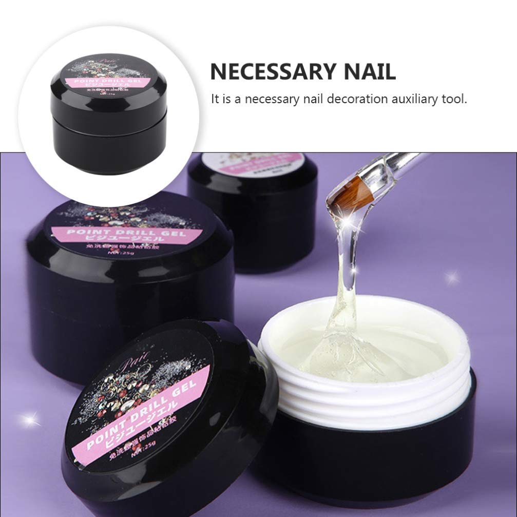 Minkissy 1pc Disposable Nail Art Glue - Strong Adhesive for DIY Gel Nails, Rhinestones & Nail Decorations | Quick-Dry Nail Glue Liquid for Manicure, Shaping & Point Drill | Perfect for Salon, Home Use & Nail Art Enthusiasts
