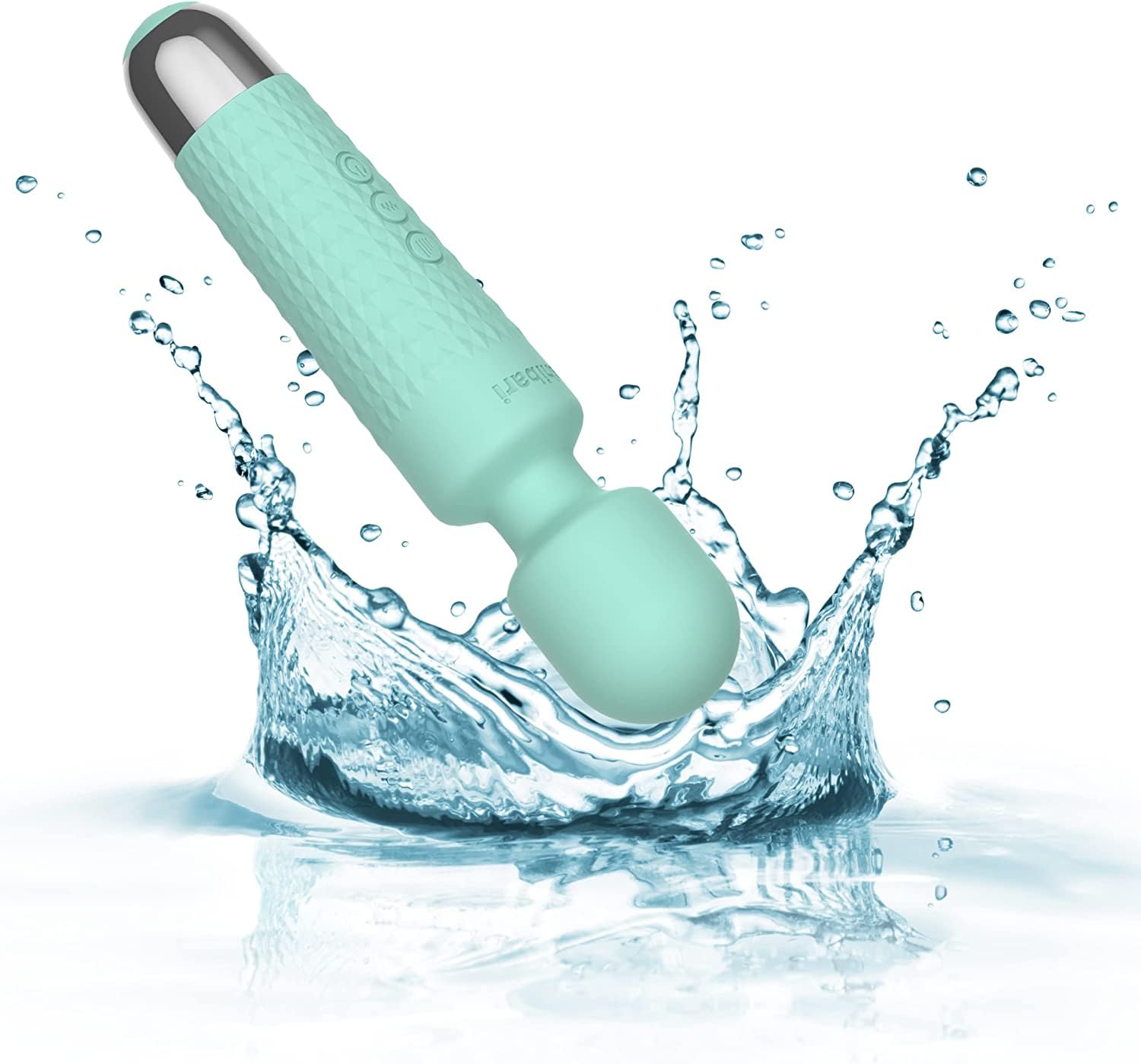 Shibari Mini Halo Vibrator - Powerful Cordless & Waterproof Wand Massager for Women | Ultra Quiet Clitoral Stimulation | Rechargeable Adult Sex Toy | Perfect for Solo Play, Couples & Sensual Massage (Mint Green)