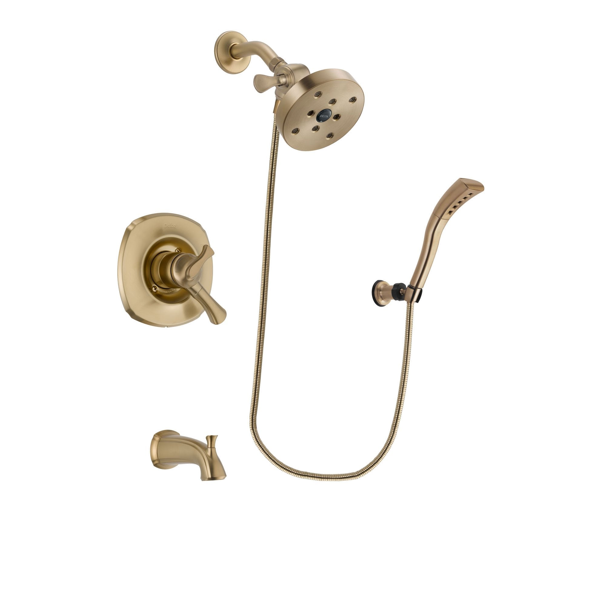 Delta Addison Champagne Bronze Dual Control Tub and Shower Faucet System with 5.5
