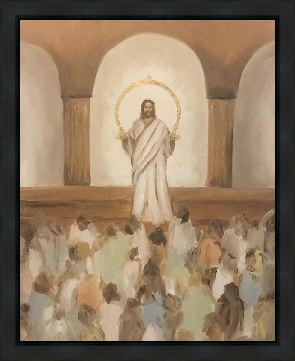 He Taught the Truths of Eternity Gallery Wrap Canvas - Inspirational Religious Wall Art for Home, Church & Office Decor - Perfect for Spiritual Uplifting & Meditation Spaces