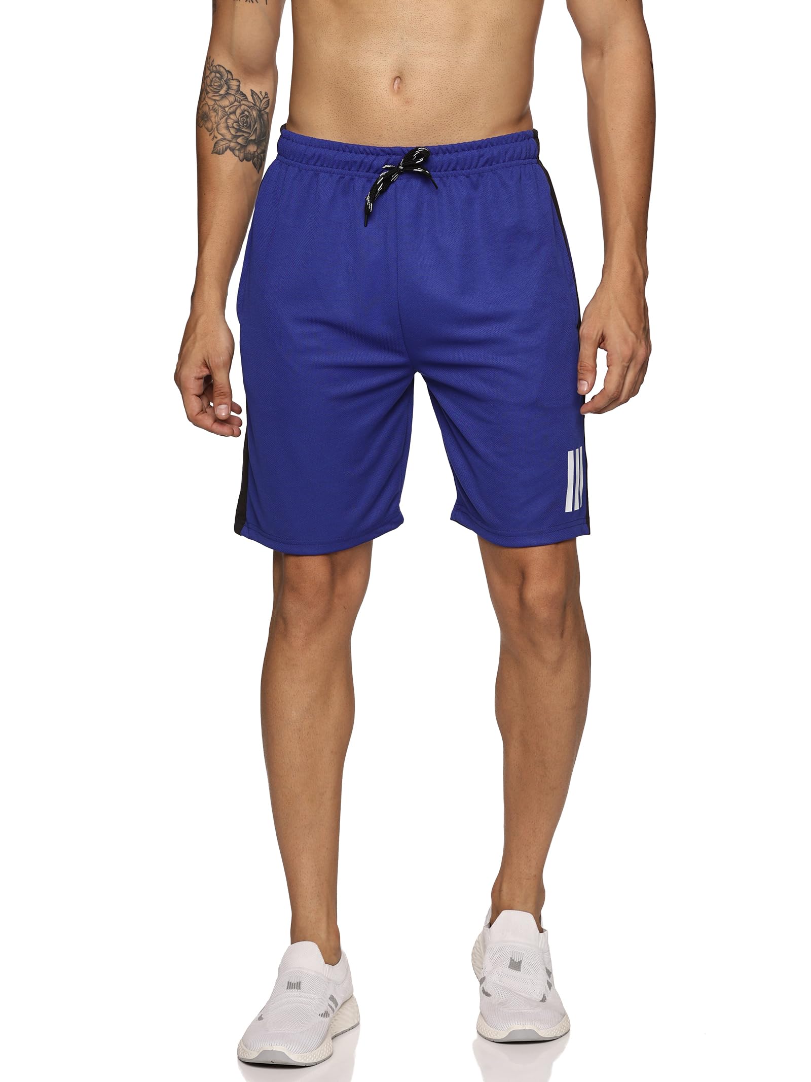 5IVE DEGREE Boys & Girls Athletic Shorts with Zipper Pockets - Lightweight Polyester Sports Shorts for Running, Gym Workouts & Outdoor Activities