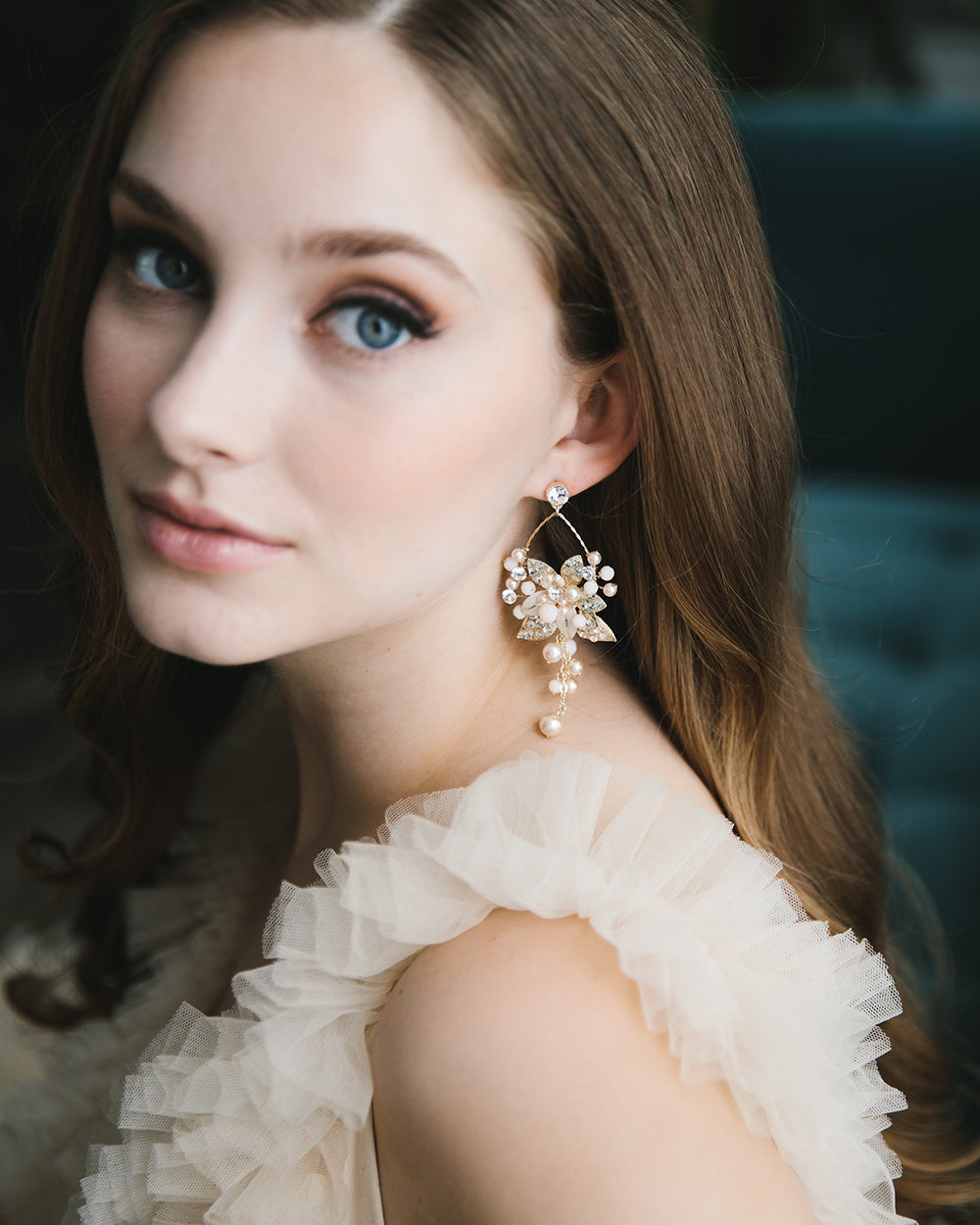 Penelope Pearl Dangle Earrings for Women - Elegant Drop Pearl Jewelry for Party, Wedding & Special Occasions