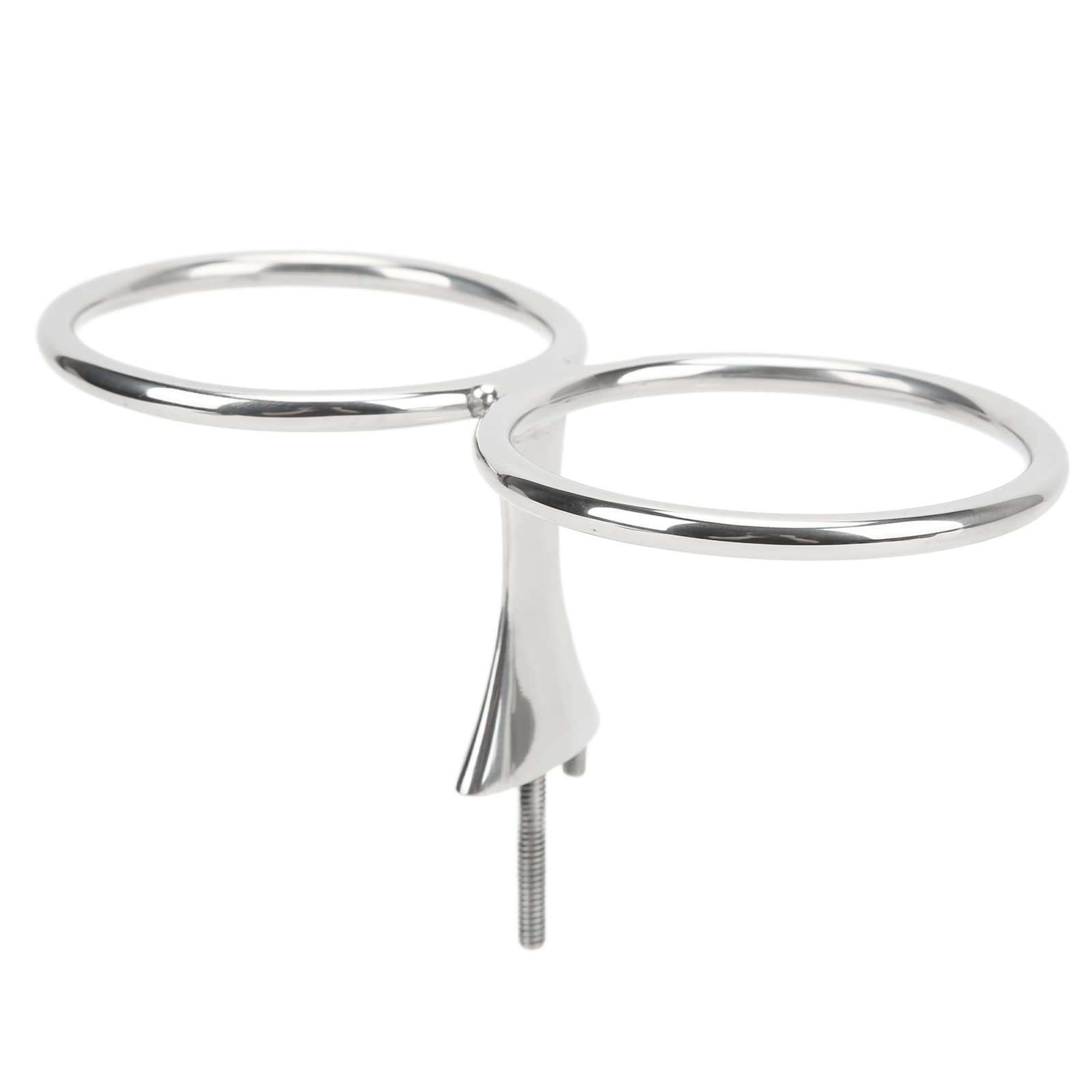 Stainless Steel Double Ring Drink Holder - Cup & Beverage Bottle Storage Rack for Marine, Yachts, Boats, RV - Perfect for Outdoor Adventures & Road Trips