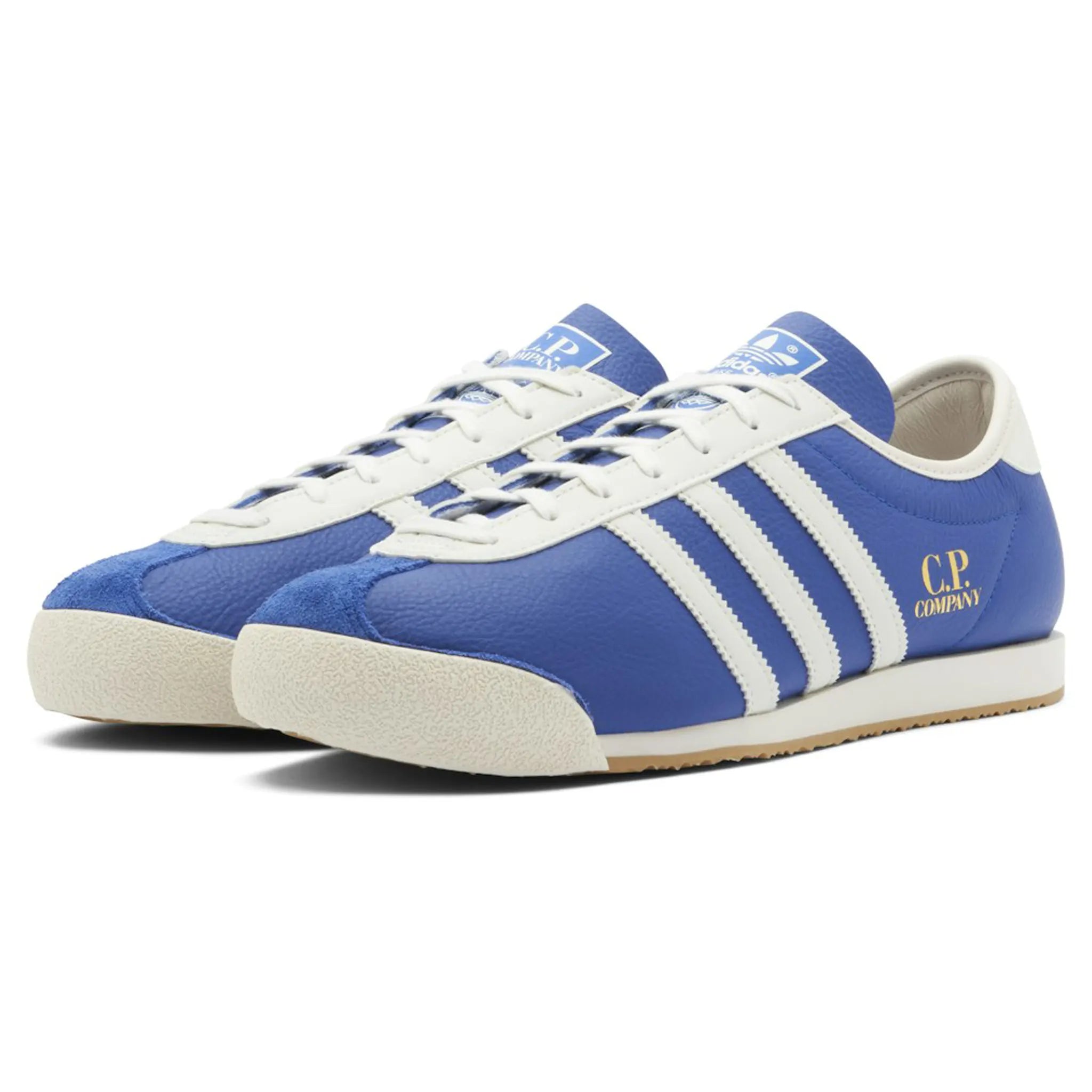 CP Company x Adidas Italia Spezial Collegiate Royal Sneakers - Men's Retro Running Shoes - Vintage Sport Style for Casual Wear & Street Fashion