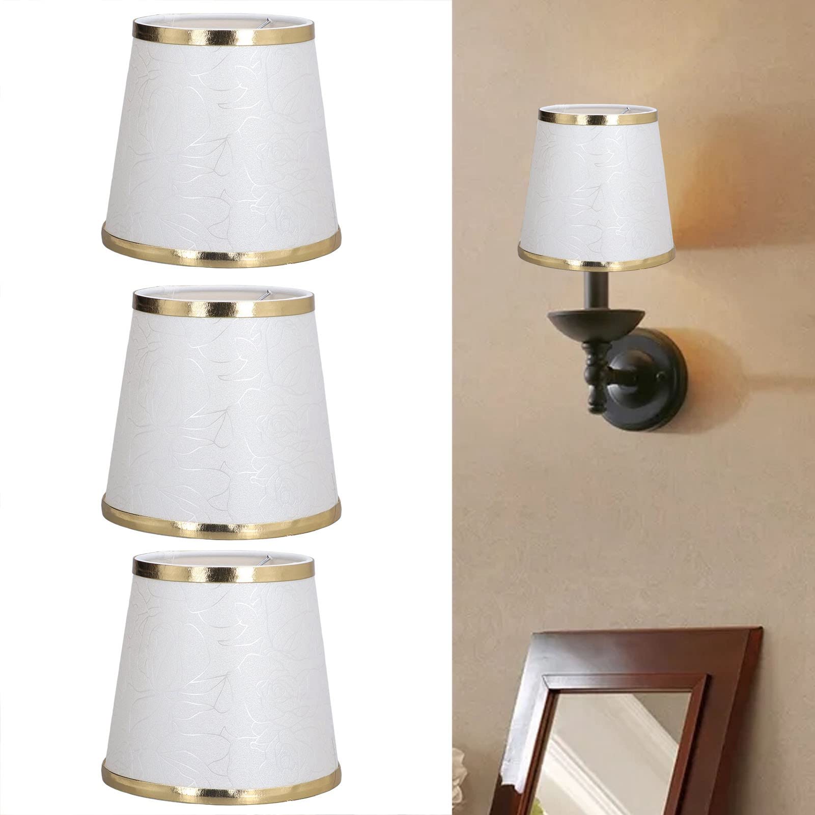 3-Pack Small Drum Lamp Shades Set - 5.91
