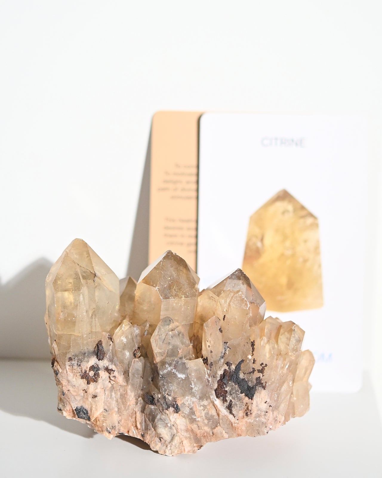 Natural Elestial Citrine Crystal Cluster - 1.2lb Raw Healing Stone for Meditation, Reiki, Chakra Balancing & Home Decor