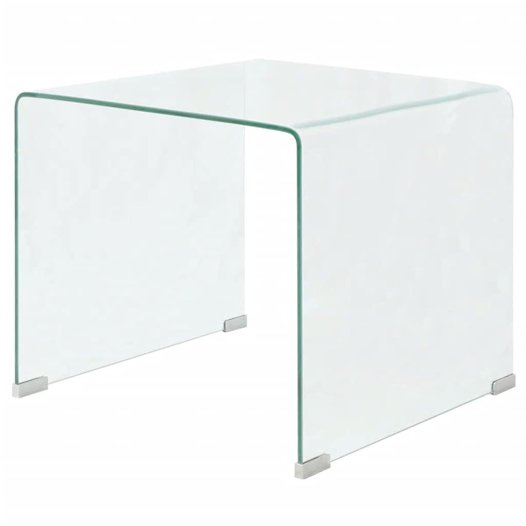 Modern Tempered Glass Coffee Table - 19.5