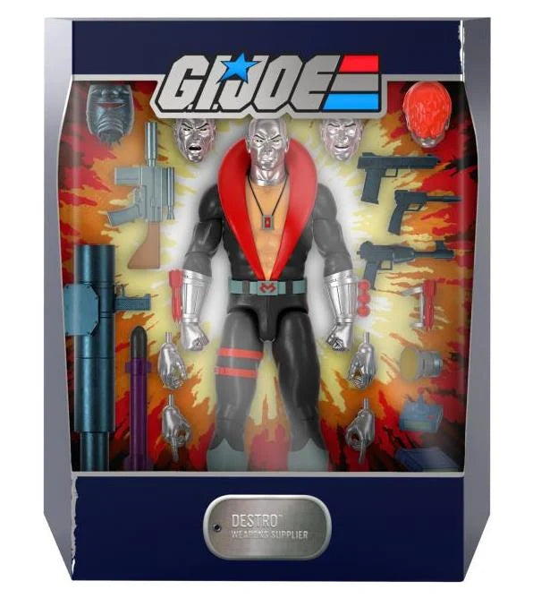 G.I. Joe ULTIMATES! Destro Action Figure - 6-Inch Collectible Toy with Accessories for Display & Play - Perfect for Fans, Collectors & Gift Giving