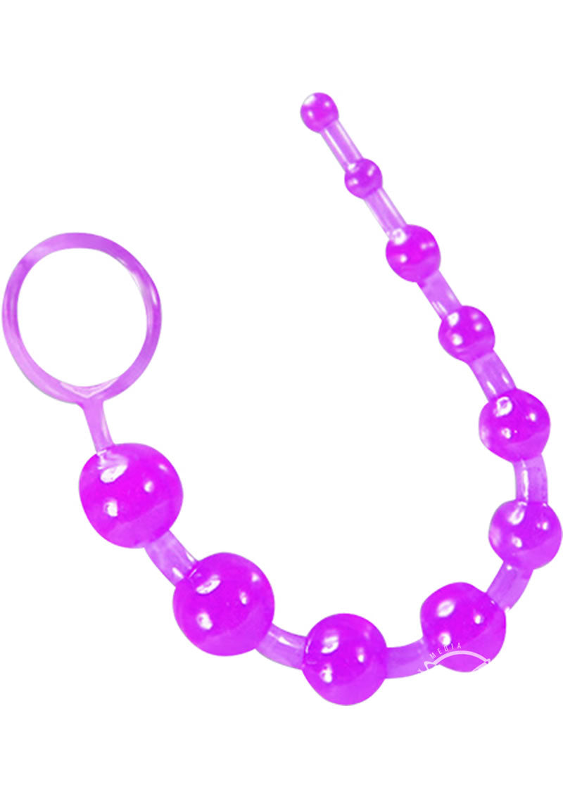 B Yours Basic Anal Beads - Purple Pleasure Beads for Sensual Play & Couples Intimacy - Perfect for Beginners & Adult Toys Collection