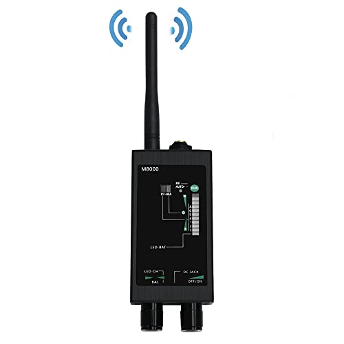 Genmine M8000 Anti Spy Detector - Bug Sweeper, GPS Tracker & Hidden Camera Finder with Strong Magnetic Detection (2021 Upgraded Version) | Protect Privacy in Hotels, Offices & Homes