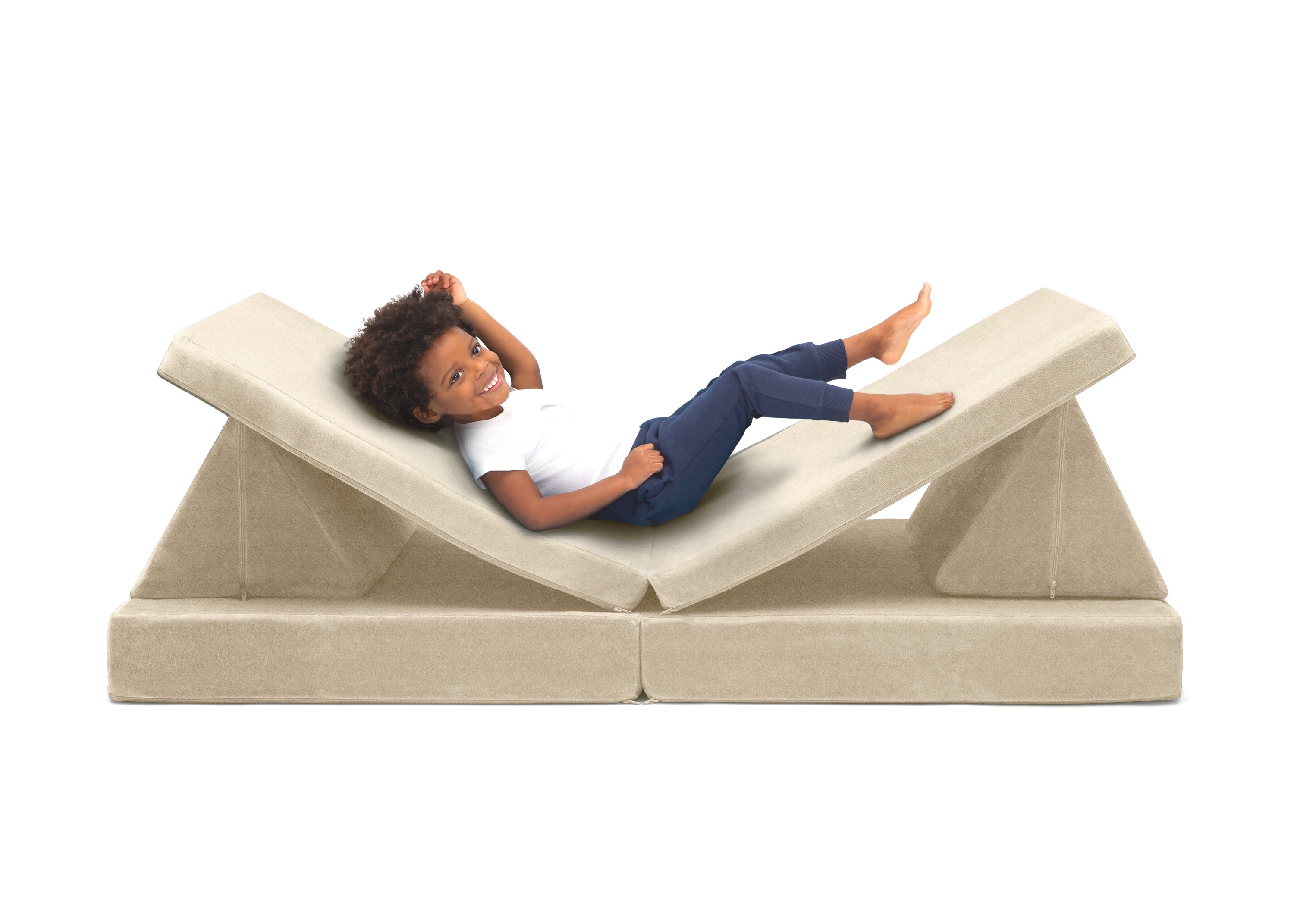 Cozee Play Couch & 4-Piece Lounger Set - Kids Play Furniture for Indoor & Outdoor Use - Perfect for Playrooms, Living Rooms, and Backyard Fun