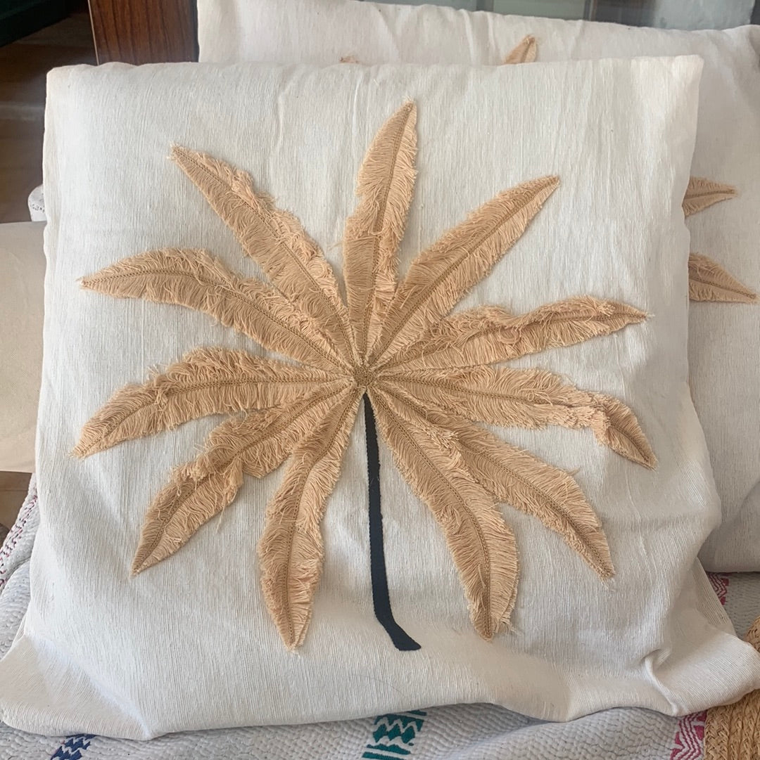 Stylish Ibiza Palm Tree Cushion Cover - Tropical Home Decor for Sofa, Bed & Outdoor Use - Breathable & Washable