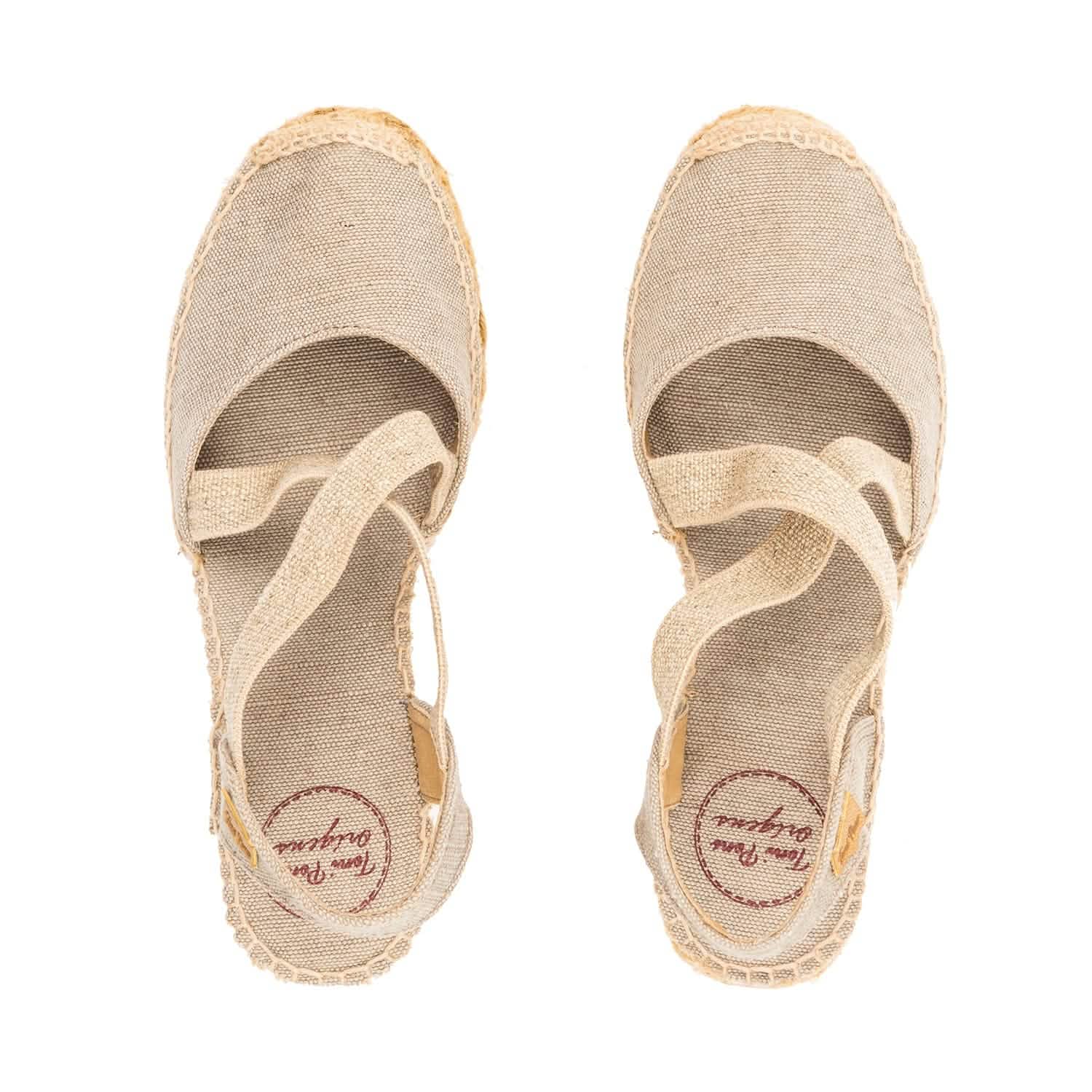 Women's Plain Canvas Wedge Espadrilles - Comfortable Summer Casual Shoes for Beach, Vacation & Everyday Wear | Saba V