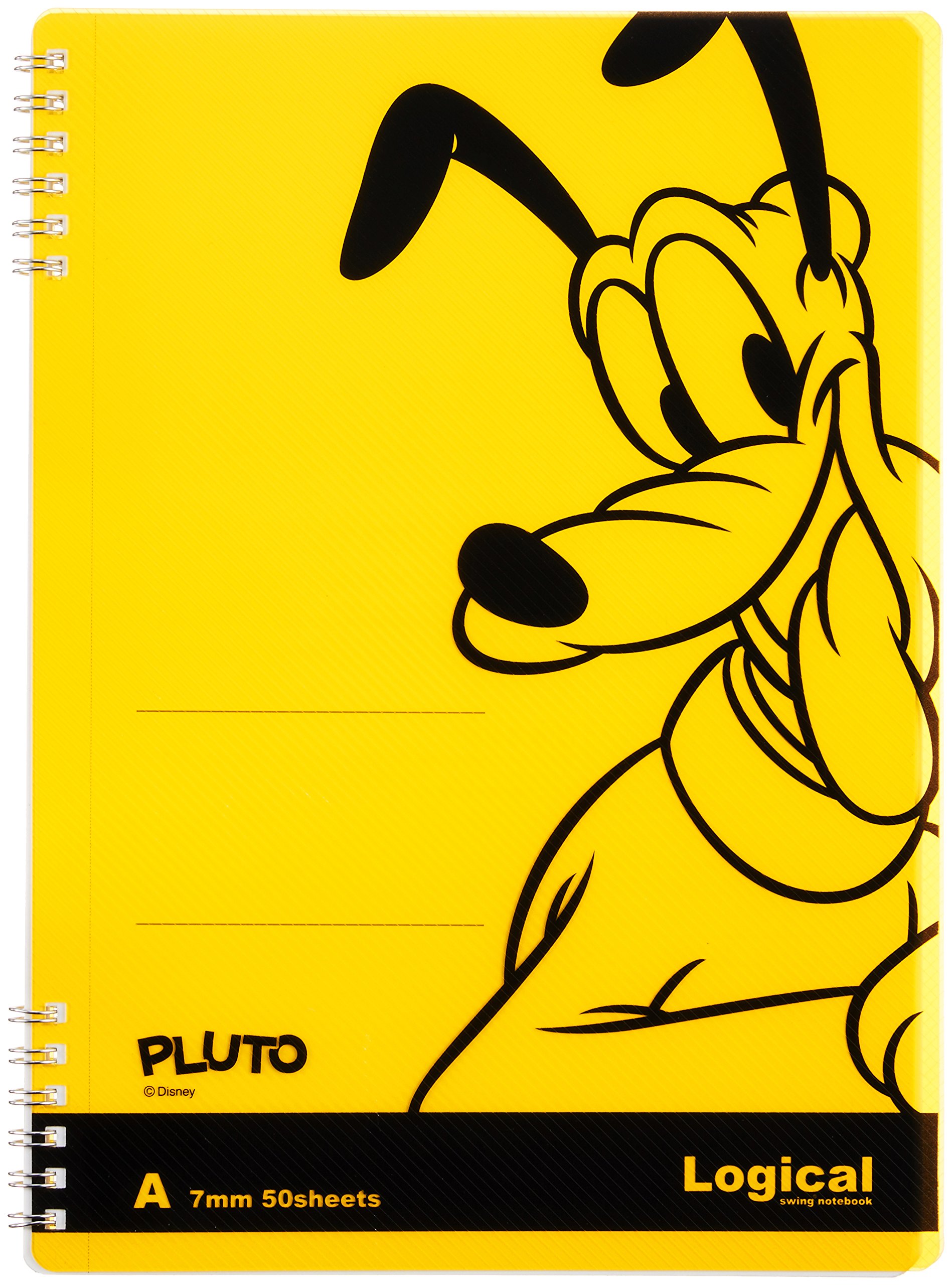 Nakabayashi NW-B507-Y W-Ring Notebook B5 Size, Yellow Pluto Design - Perfect for School, Office & Journaling