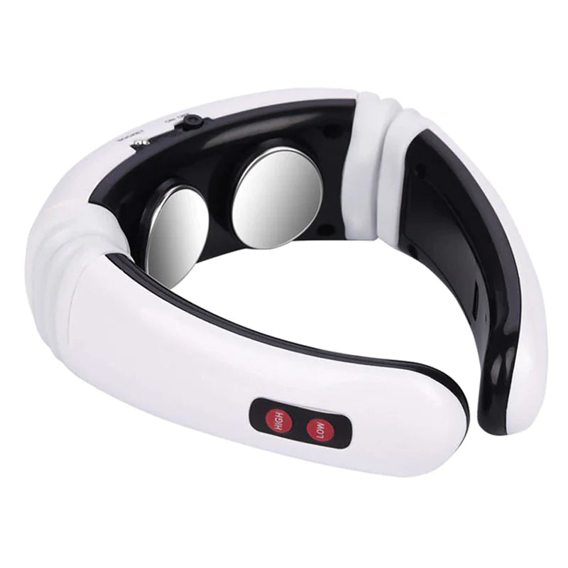 Electric Neck Massager with Pulse & Magnetic Therapy - Instant Pain Relief for Shoulder, Back & Muscle - Perfect for Office, Travel & Home Use