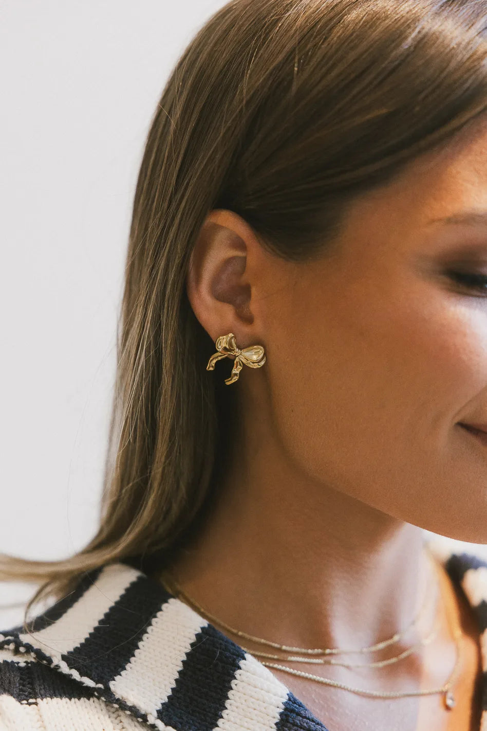 Elegant Louisa Bow Earrings for Women - Stylish Dainty Jewelry Gift for Her - Perfect for Parties, Weddings & Everyday Wear
