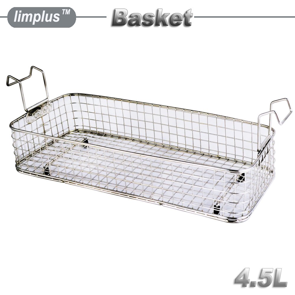 Limplus LS-04 4L 180W Professional Ultrasonic Cleaner with Basket & Lid - 40kHz Heated Timer for Dental Tools, Jewelry, Fuel Injectors, Surgical Instruments - Perfect for Dentists, Labs & Automotive Repair Shops