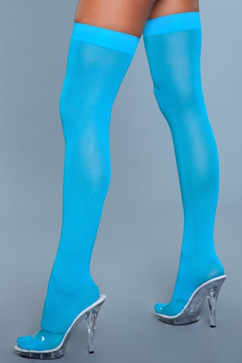 BeWicked Women's Opaque Nylon Thigh High Stockings 1932 - Sexy & Comfortable for Cosplay, Halloween & Everyday Wear