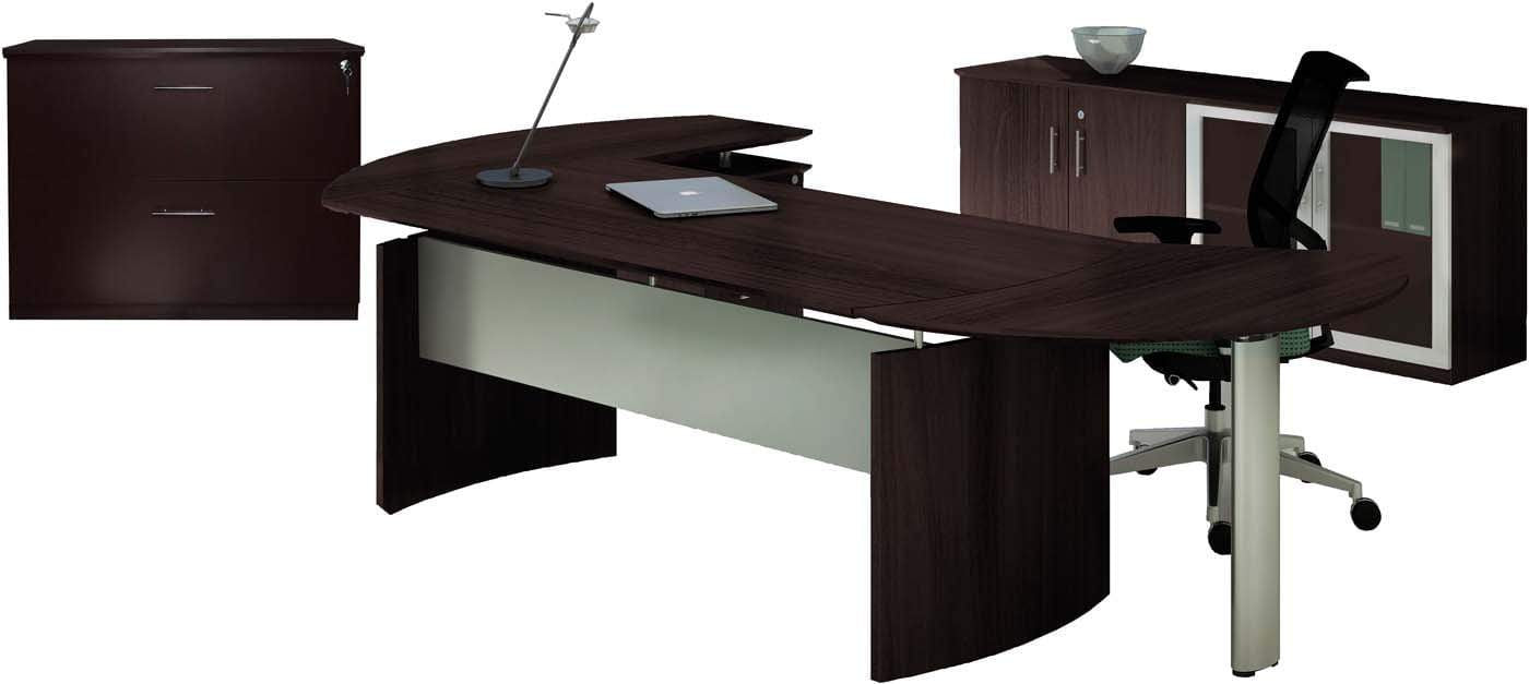 Safco Mayline Medina Office Desk Set [MNT15] - Modern Workstation for Home & Business Use - Perfect for Office, Study Room, or Workspace Setup