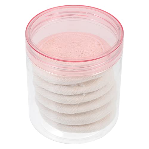 Reusable Loofah Face Pads for Makeup Removal & Exfoliation - 6.5cm Eco-Friendly Facial Cleansing Sponges | Gentle Skin Care Scrub Wash Pads for Toner Application & Daily Facial Cleansing Routine
