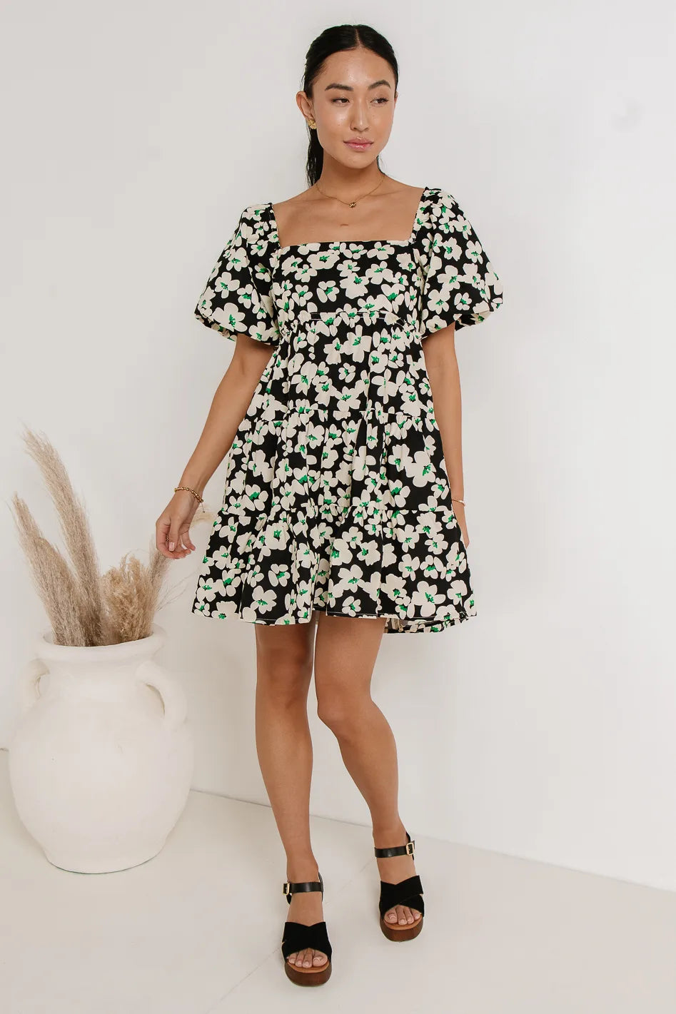 Lois Floral Print Mini Dress - Women's Summer Casual Sundress for Beach, Party & Vacation | Final Sale