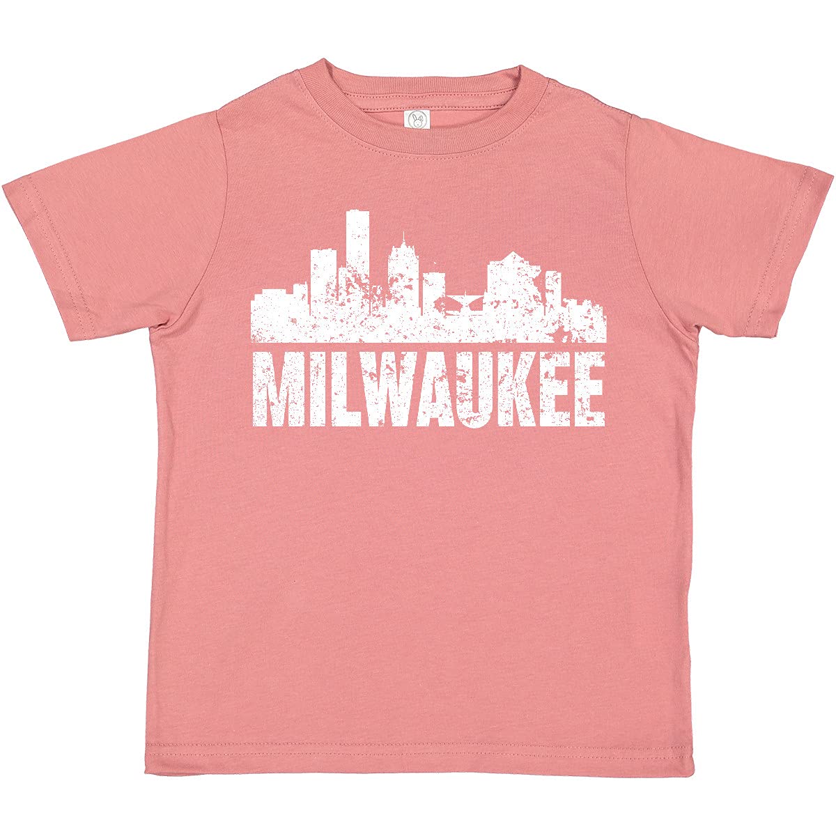 Inktastic Milwaukee Skyline Grunge Toddler T-Shirt - Cool Graphic Tee for Boys & Girls - Soft Cotton Kids Shirt - Perfect for Playdates, School & Family Outings