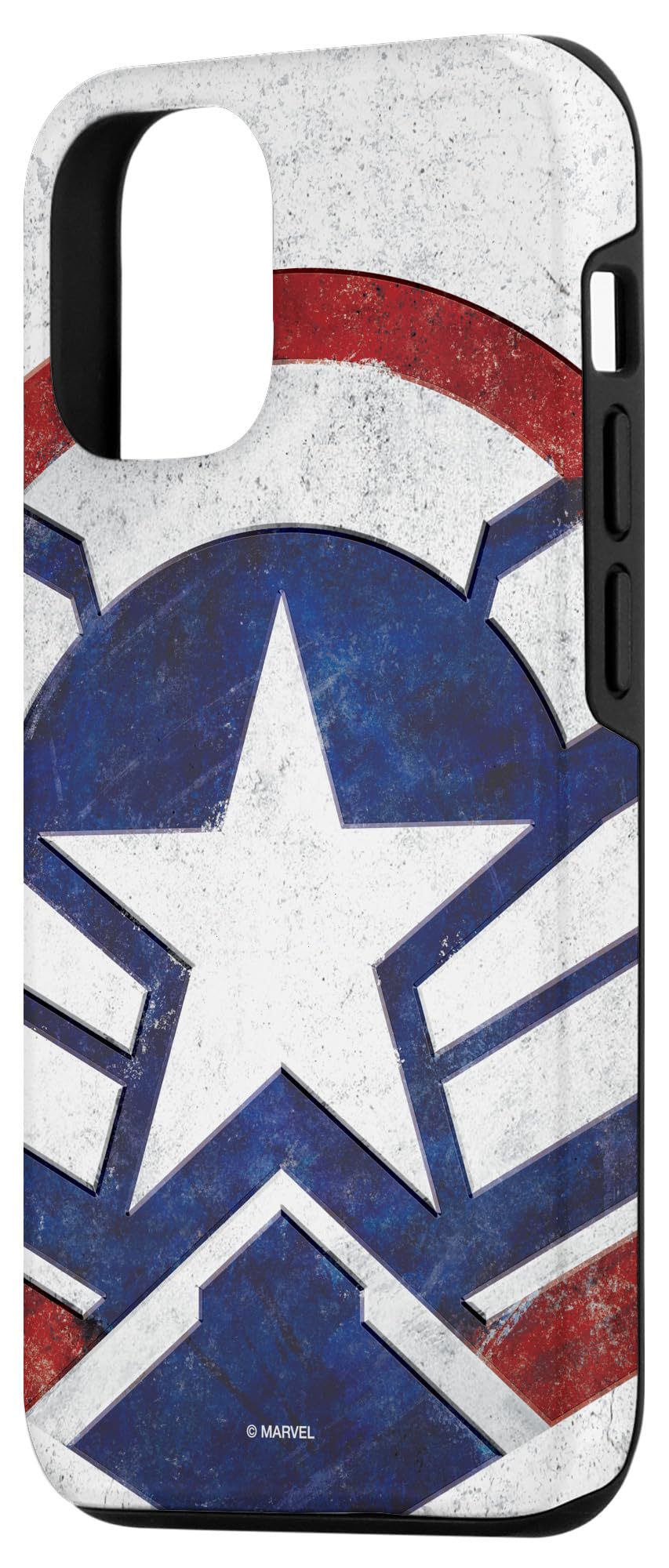 iPhone 12/12 Pro Captain America Star Icon Case - Marvel The Falcon and The Winter Soldier Inspired Protective Phone Cover | Perfect for Marvel Fans, Cosplay & Superhero Enthusiasts