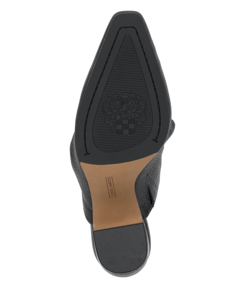 Carlie Slouched Pointed Toe Mule Shoes for Women - Black Comfortable Slide-On Loafers | Perfect for Office, Casual Outfits & Everyday Wear